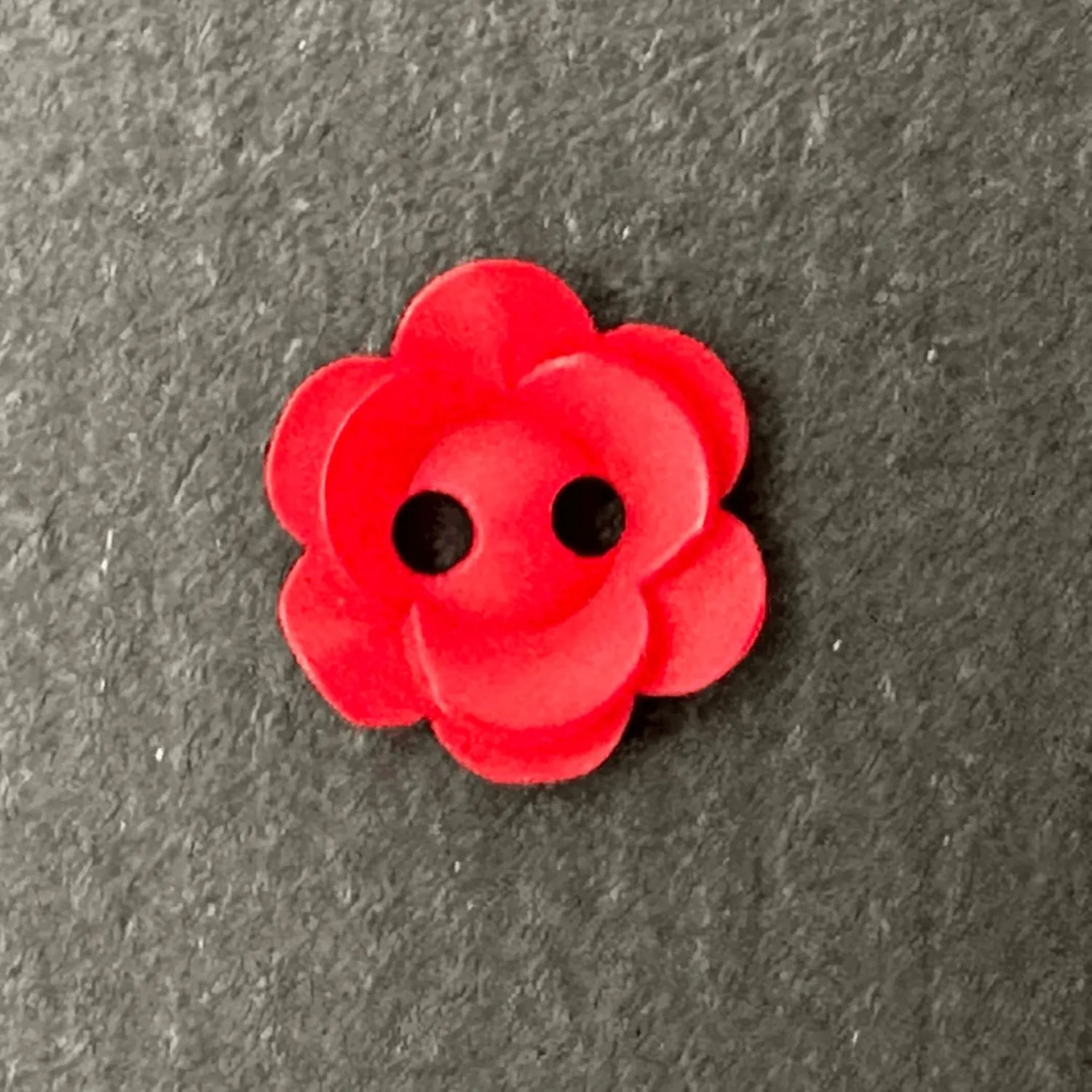 2 Hole Matt Flower Button 12mm