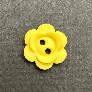 2 Hole Matt Flower Button 12mm