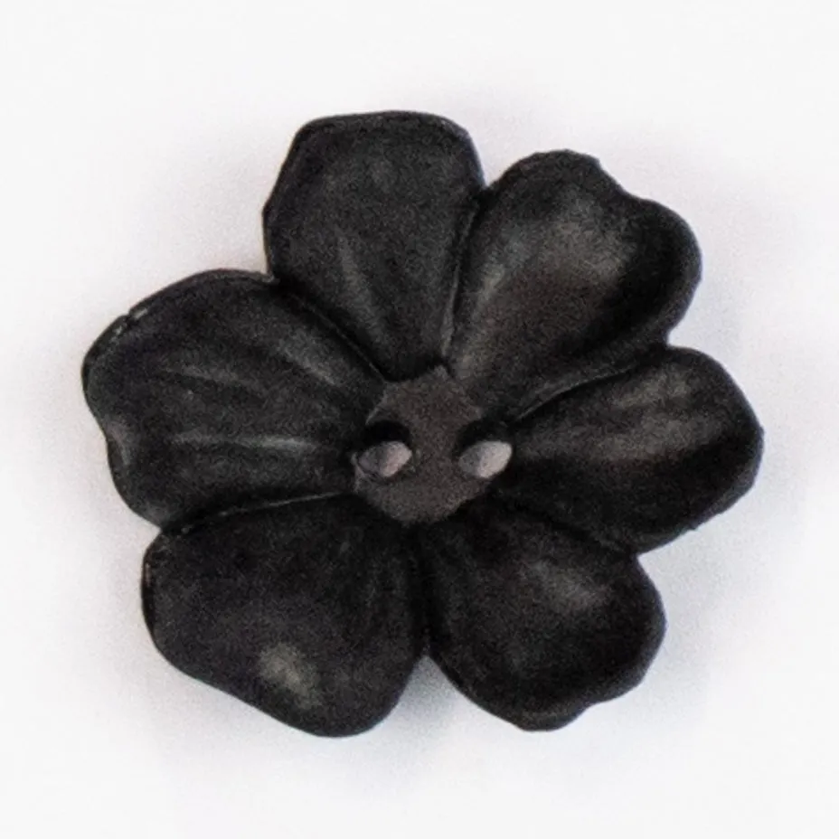 2 Hole Matt Flower Frangipani Button 25mm