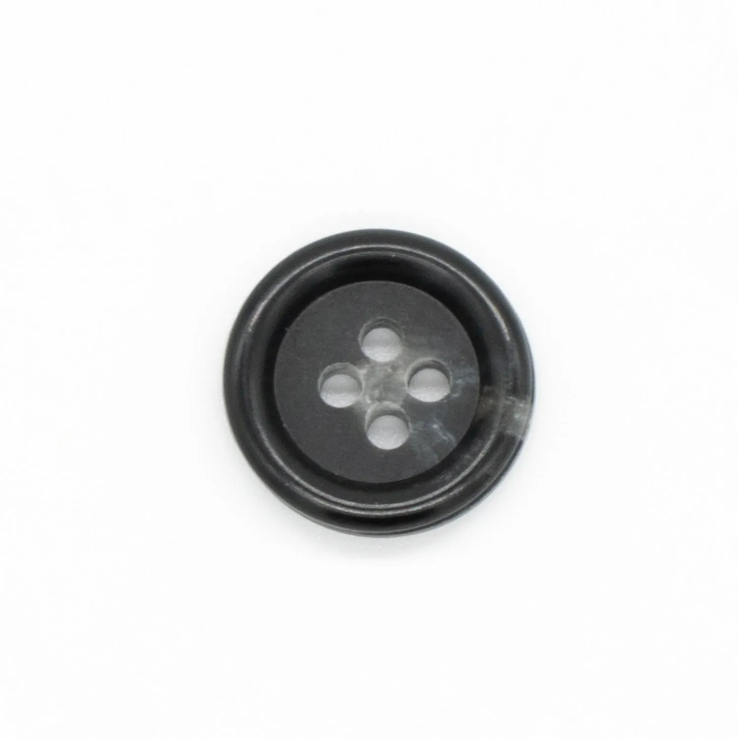 4 Hole Resin Horn Matte Centre Button