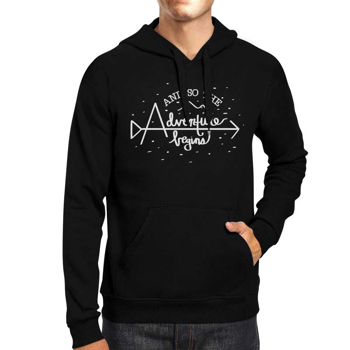 And So The Adventure Begins Black Hoodie