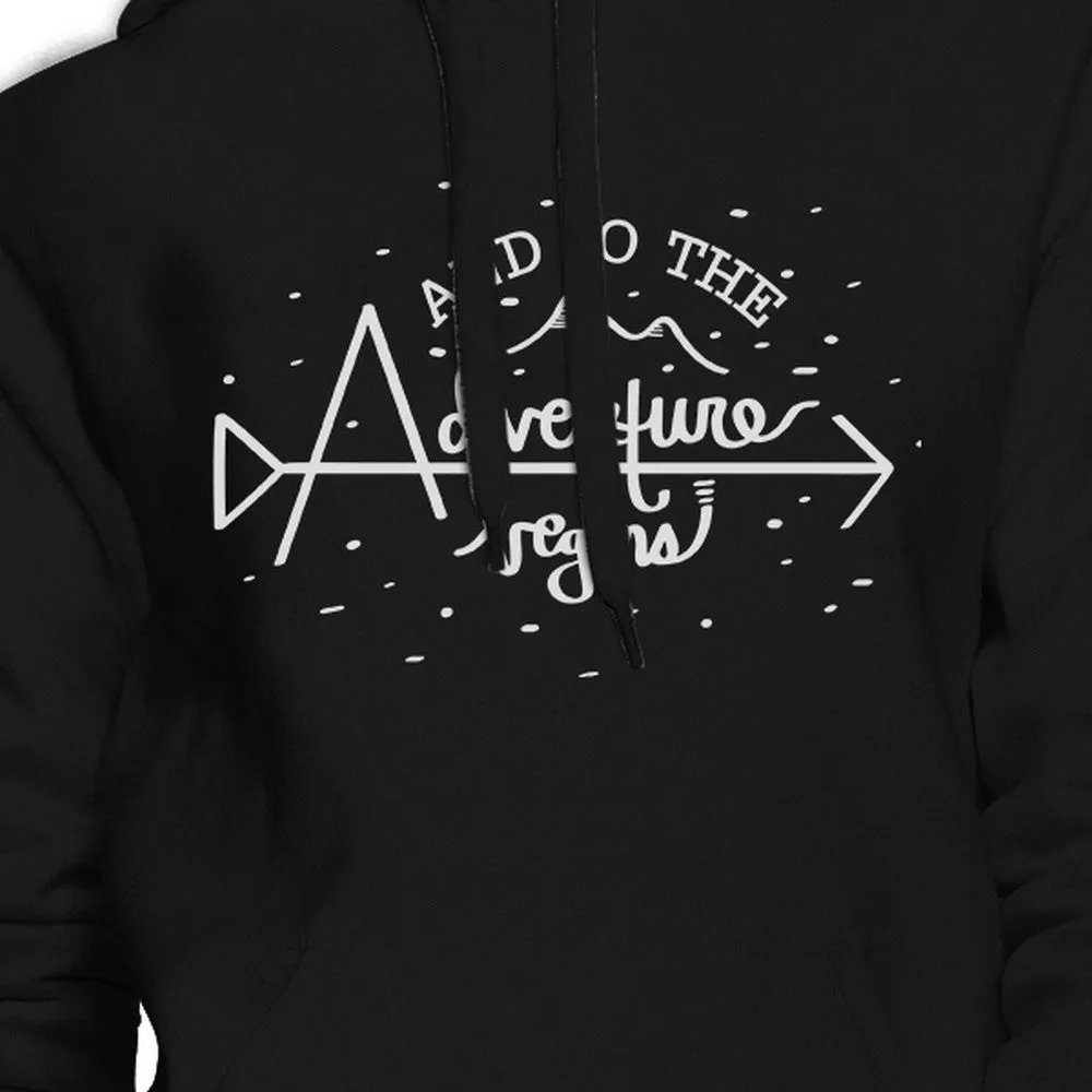 And So The Adventure Begins Black Hoodie