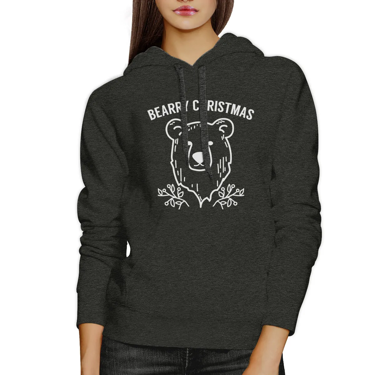 Bearry Christmas Bear Dark Grey Hoodie