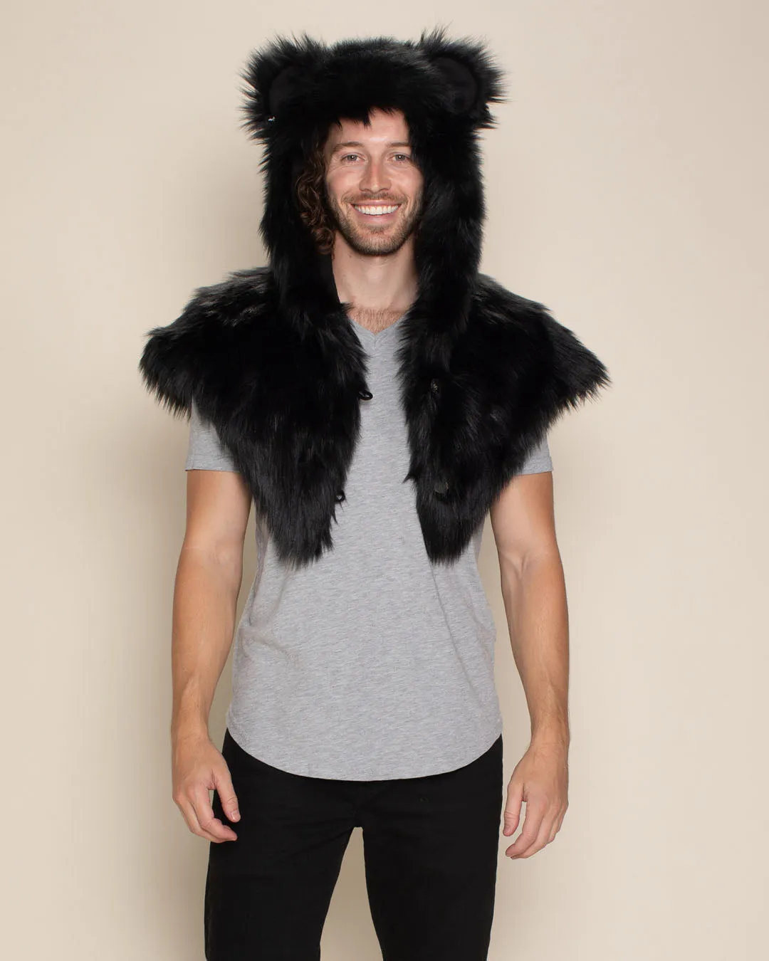 Black Bear Classic Faux Fur Shawl | Men's