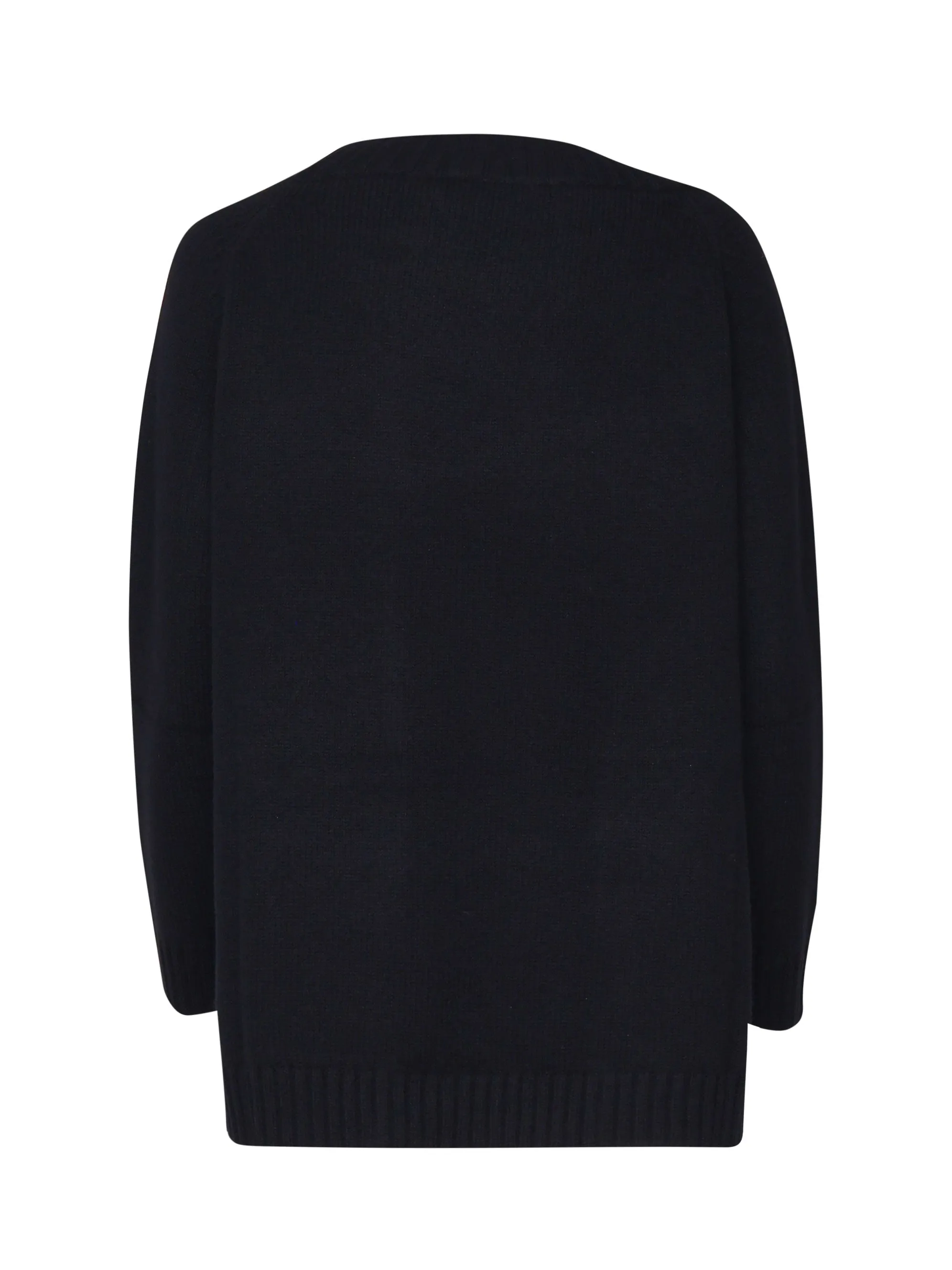 Black Wool and Cashmere Blend Sweater