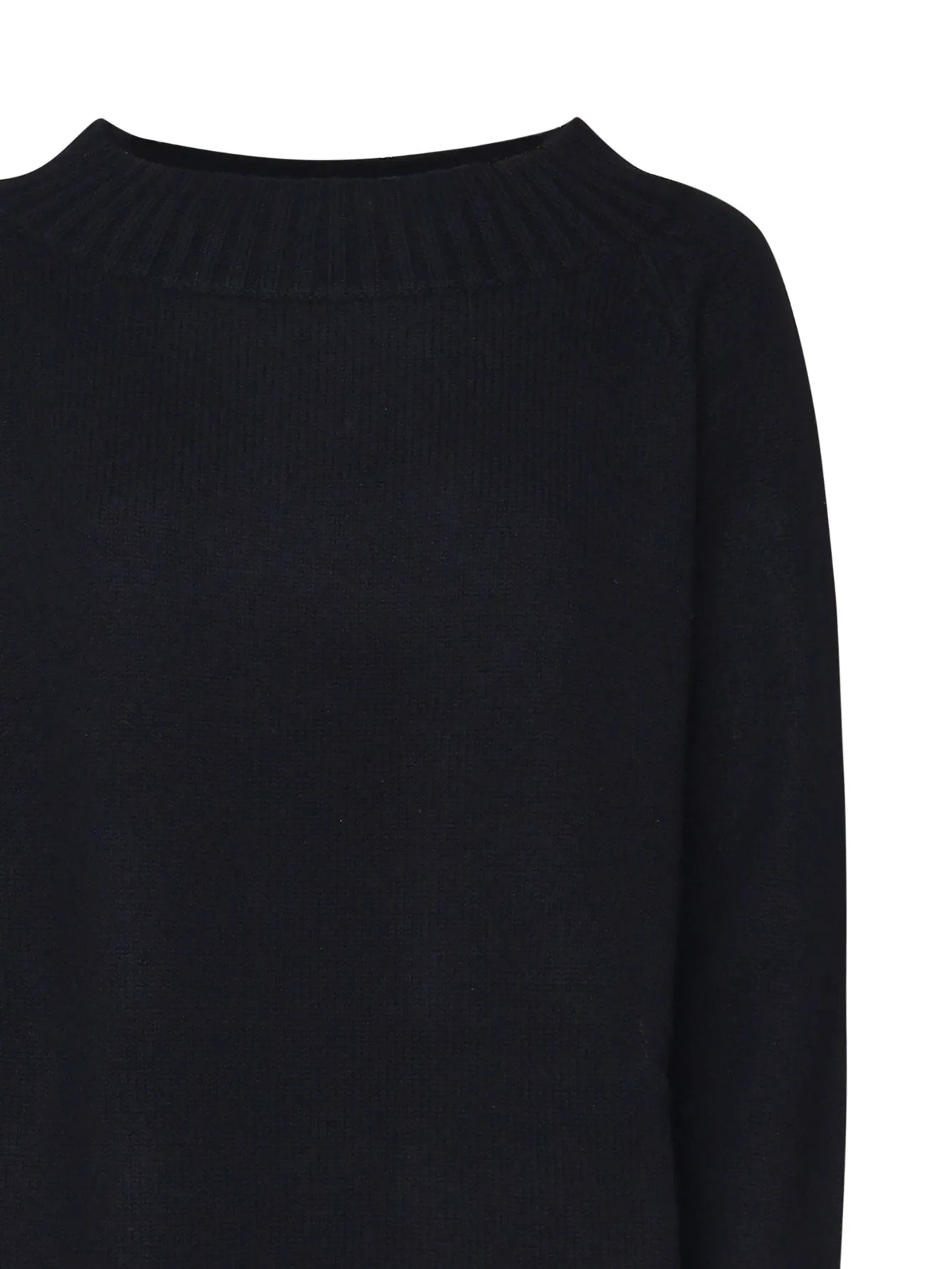 Black Wool and Cashmere Blend Sweater