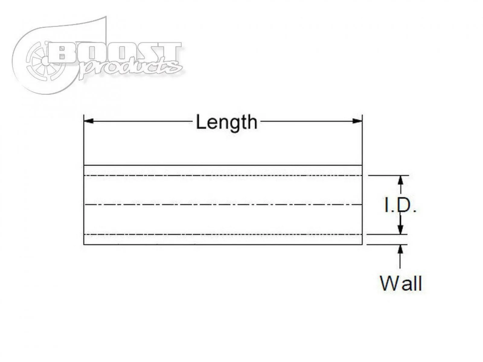 BOOST Products Silicone Coupler 80mm (3-1/8") ID, 75mm (3") Length, Black