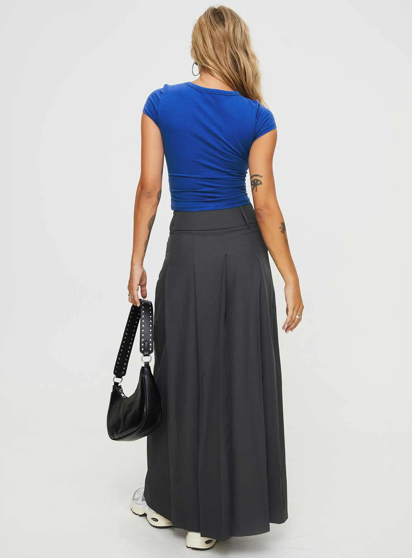 Boss Girl Maxi Skirt Slate