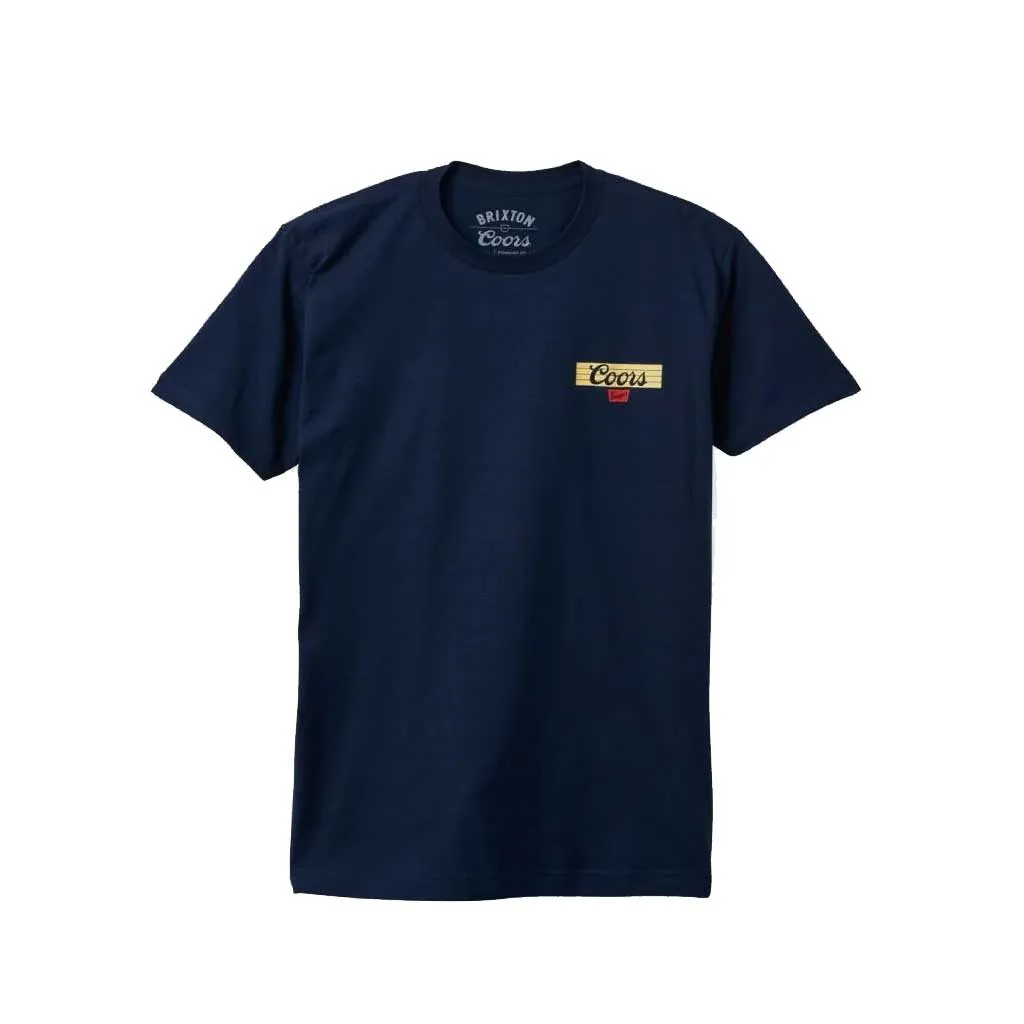 Brixton x Coors Bar S/S Tee - Navy