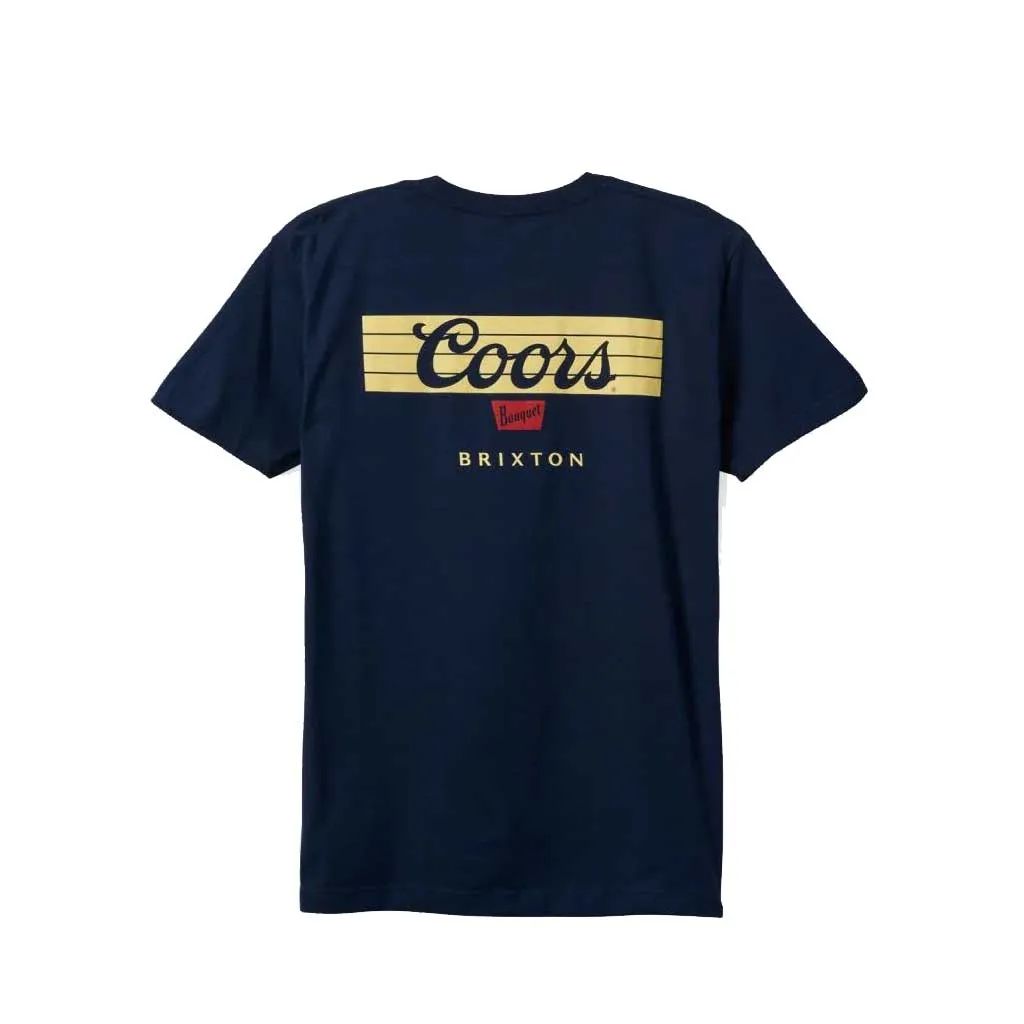 Brixton x Coors Bar S/S Tee - Navy