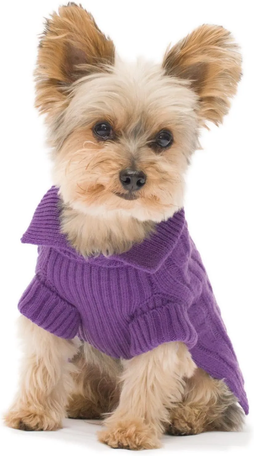 Camel Aran Dog Sweater