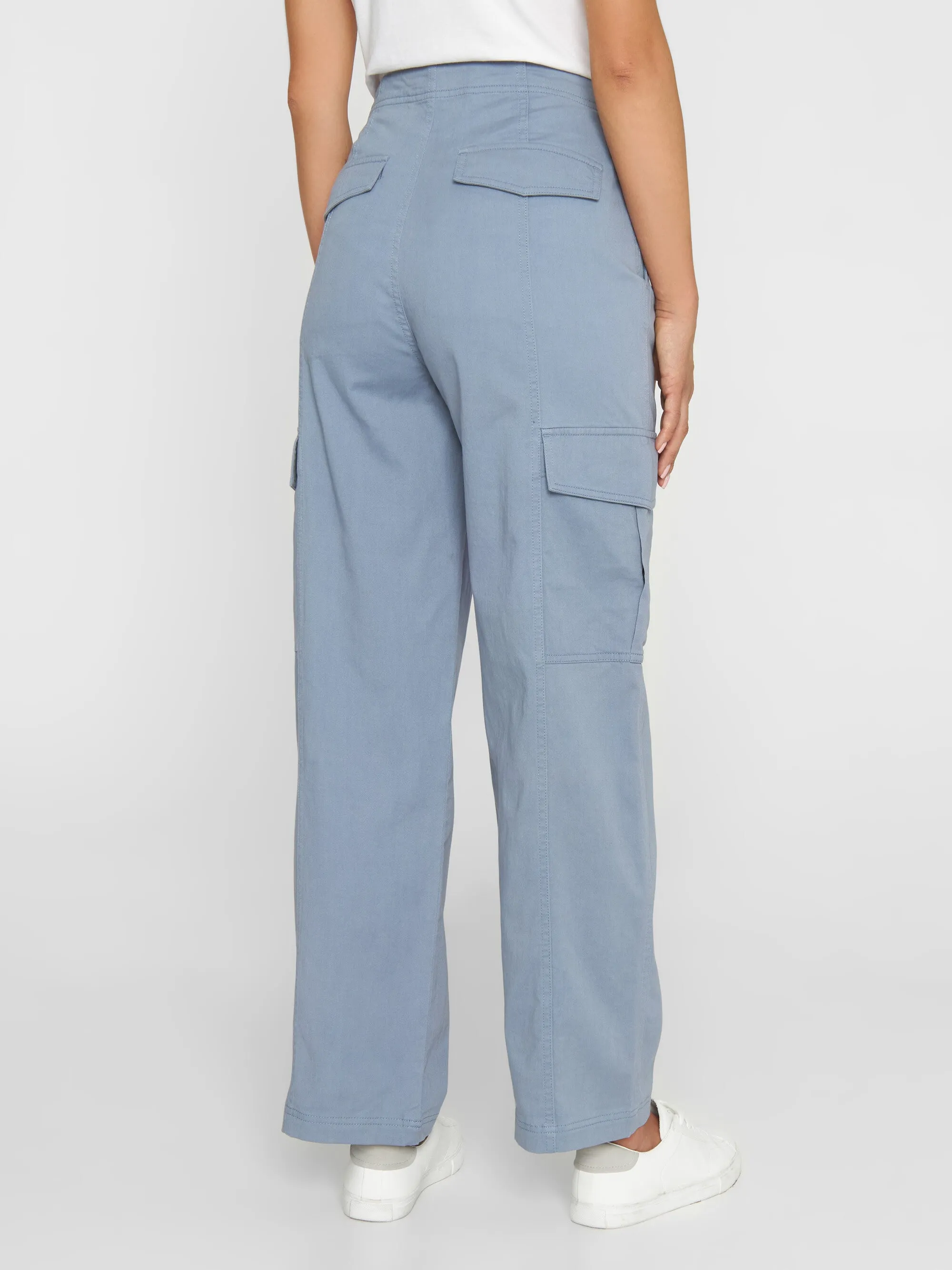 Cargo twill pants - Asley Blue