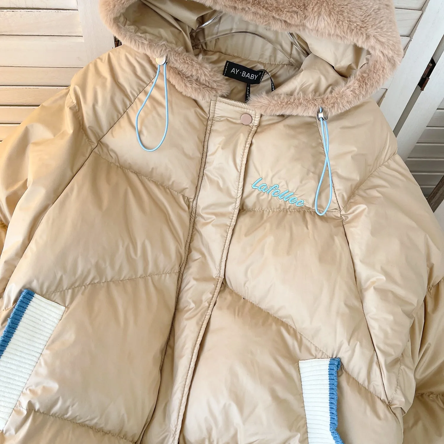 Cartoon Bear Hooded Padded Jacket