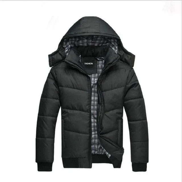 Casual Thick Thermal Fleece Hooded Winter Military Jacket