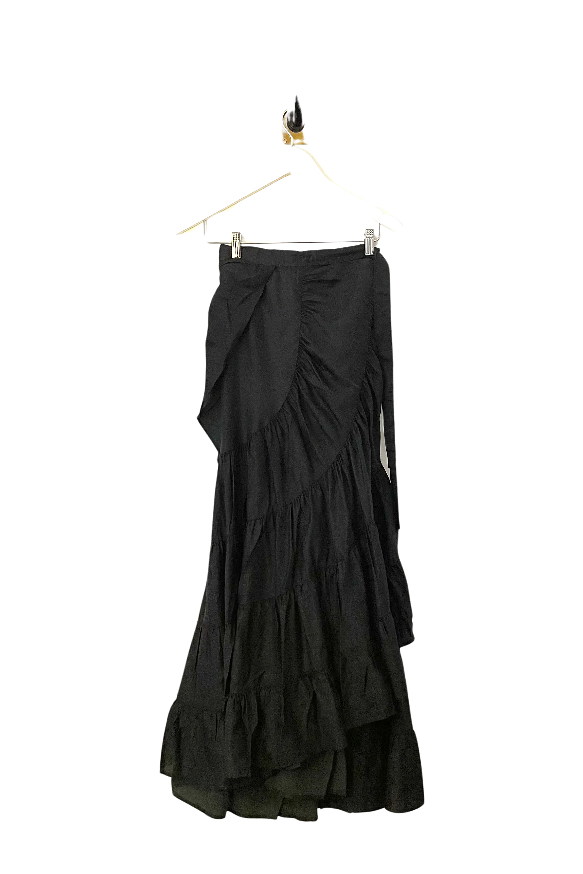 Coal Silk Flamenco Skirt