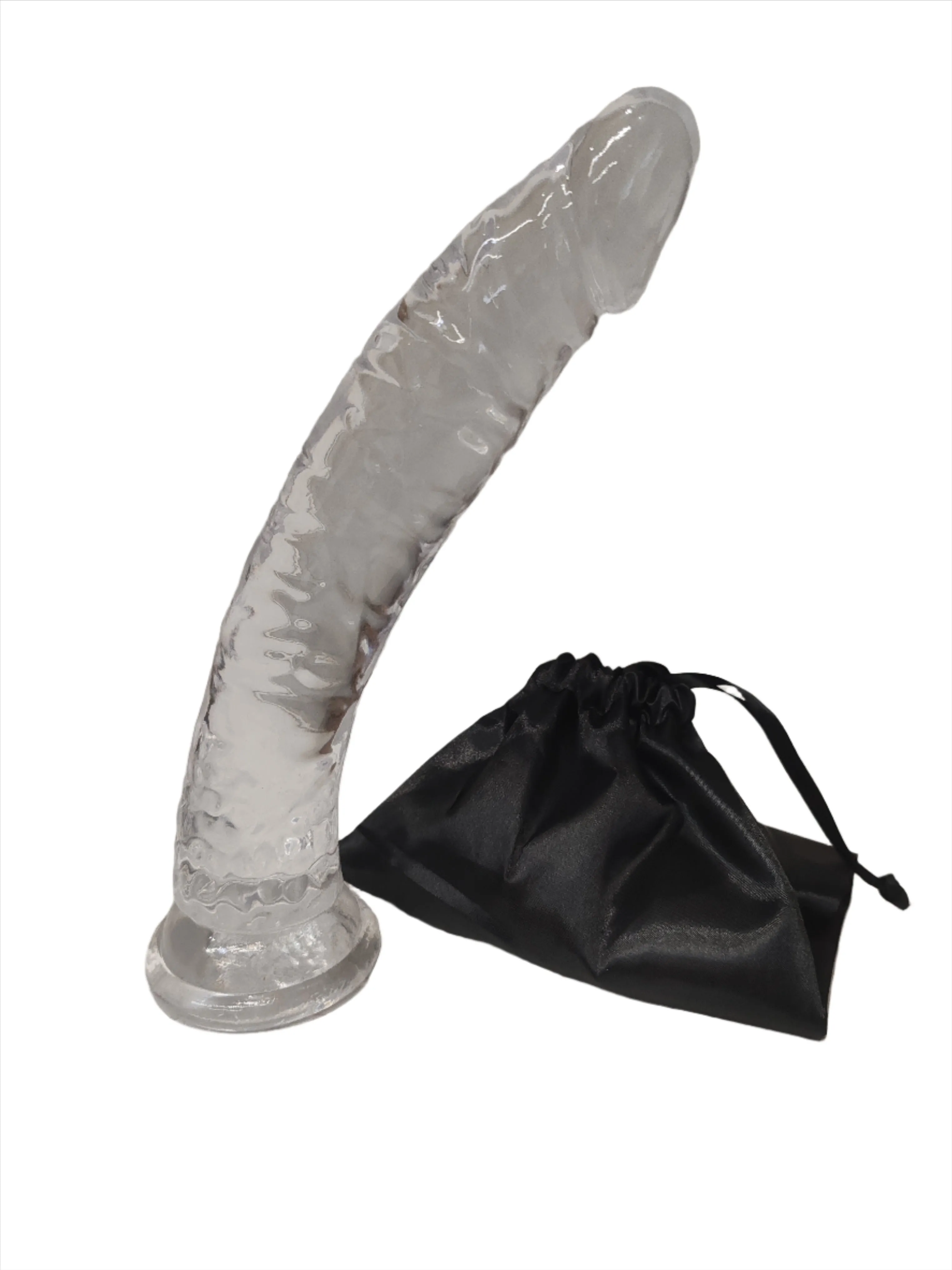 Come Closer XXL Clear Dildo 11' | Suction Cup | Flexible | Free Satin Bag