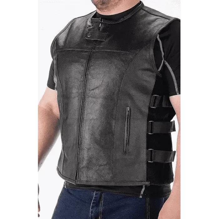 Concealed Carry Leather Vest for Men