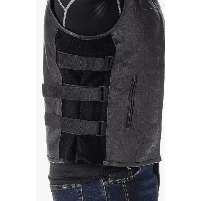 Concealed Carry Leather Vest for Men