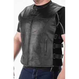 Concealed Carry Leather Vest for Men