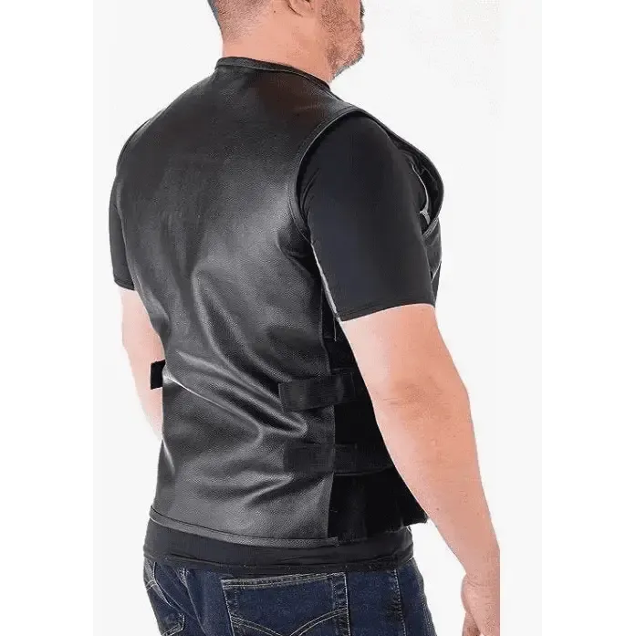 Concealed Carry Leather Vest for Men