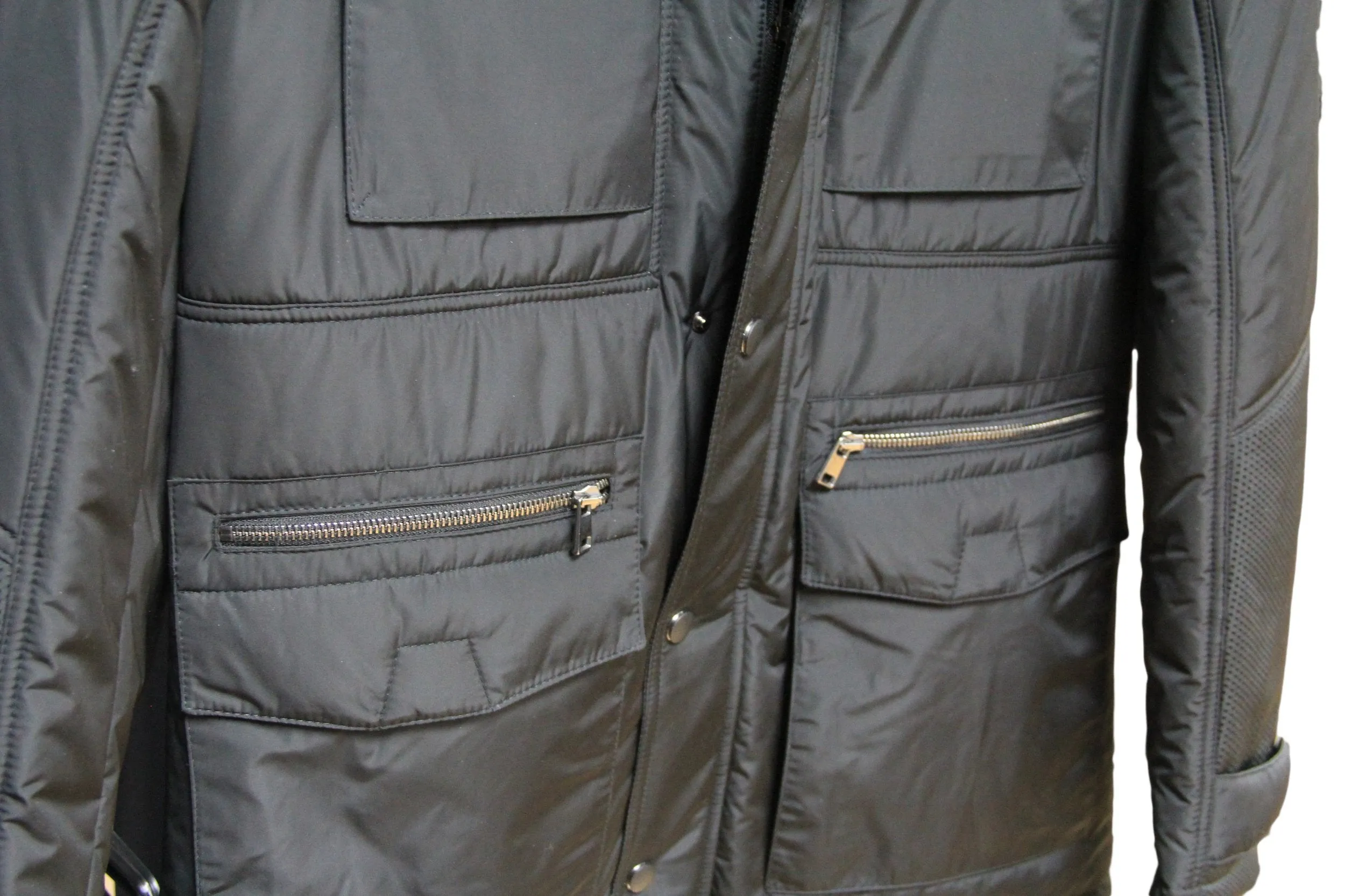 Cristobal Black Winter Coat with Hood