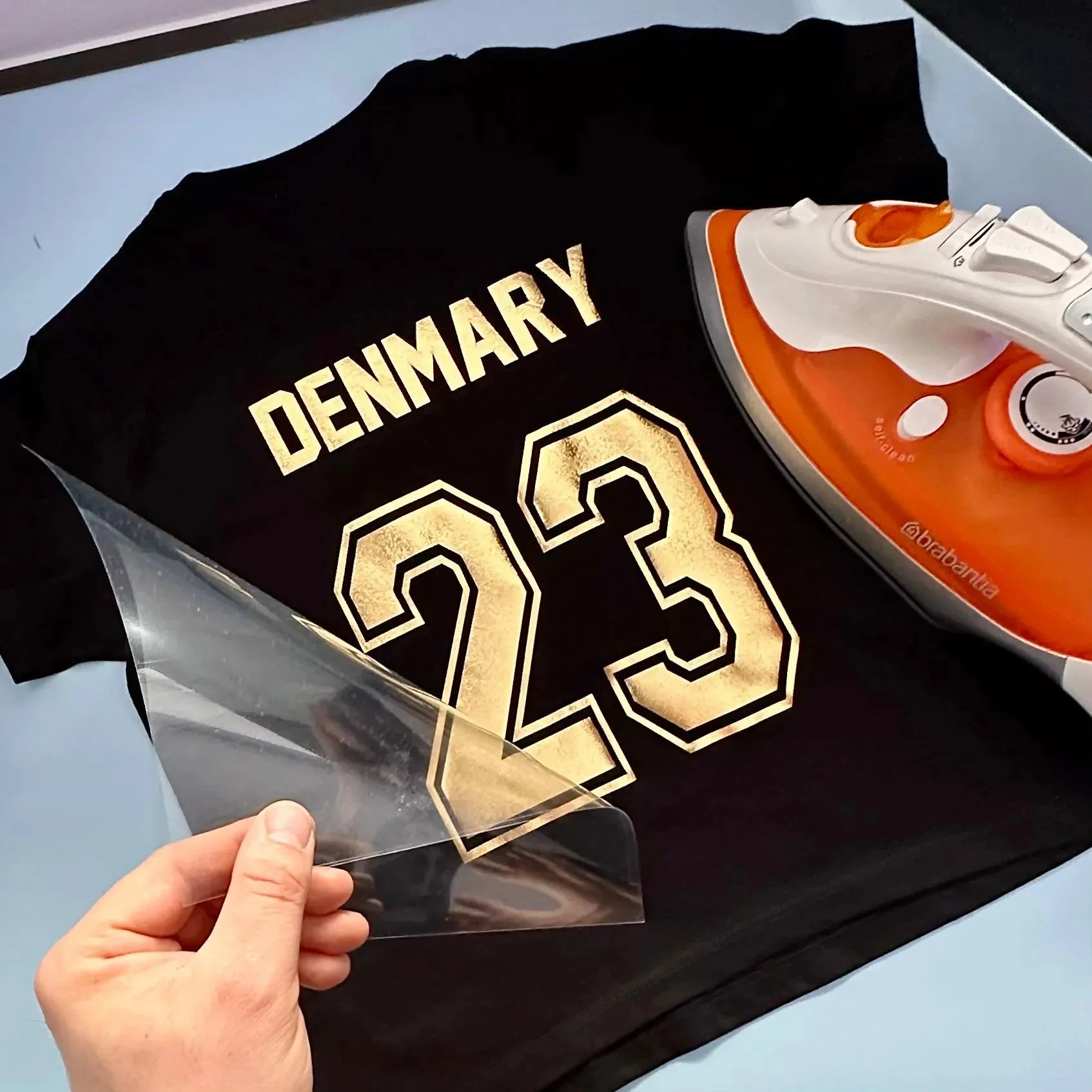 Custom Sport Numbers Iron-On Football T-Shirt Transfers | Player Name