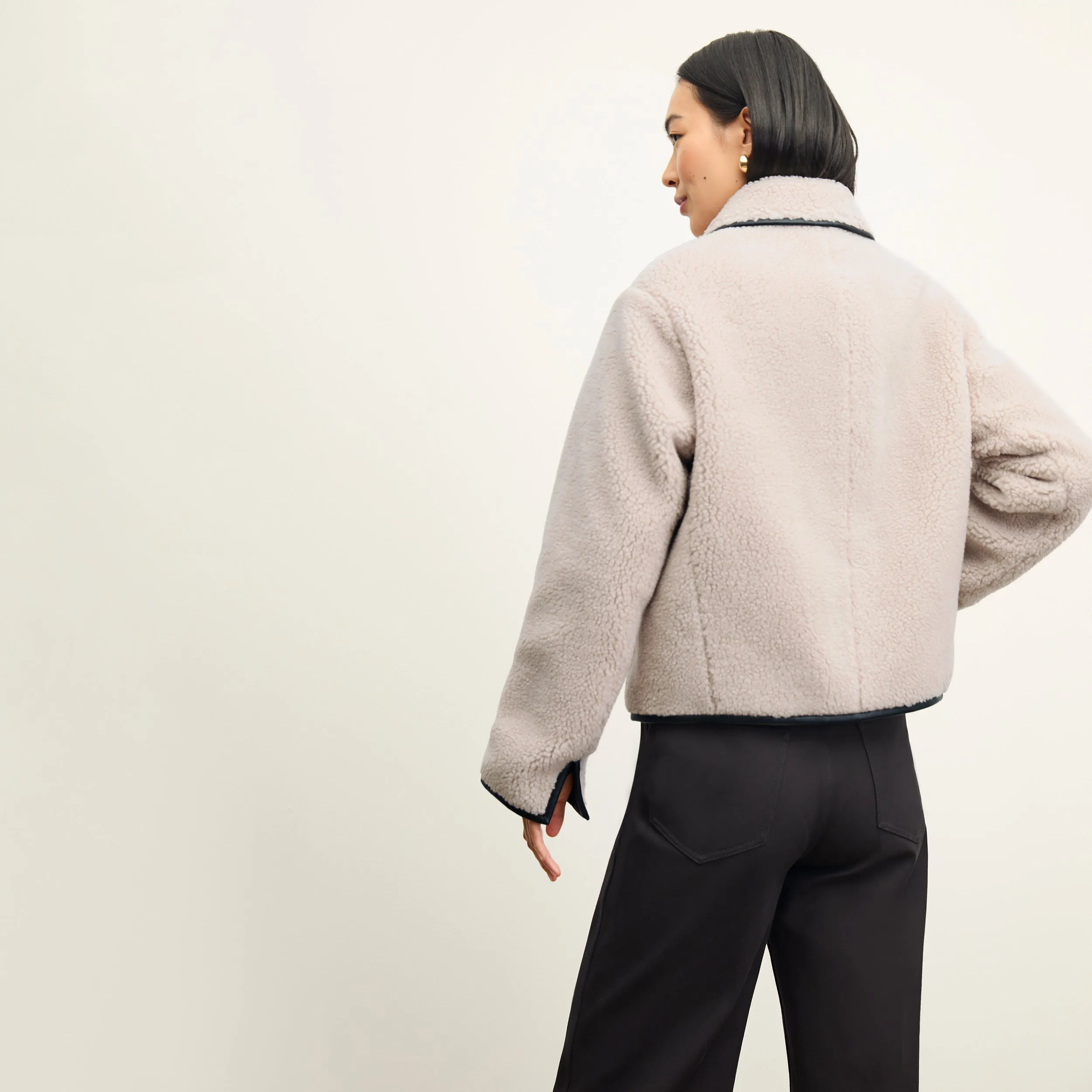 Eli Jacket - Sherpa Knit :: Travertine