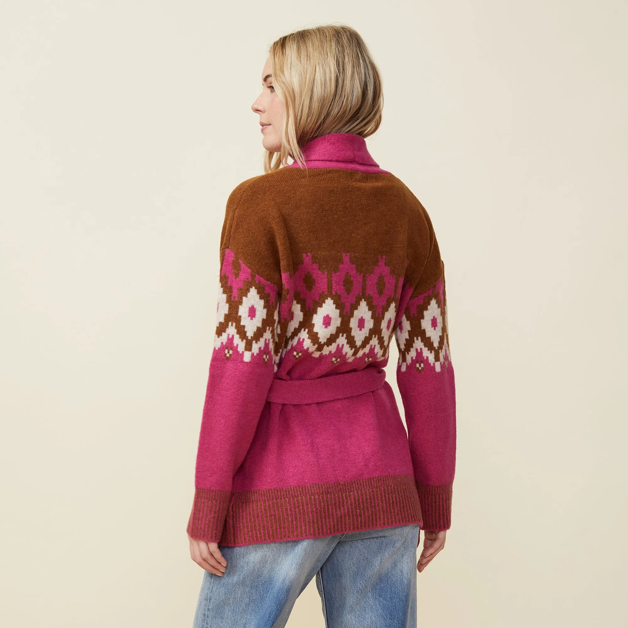 Fair Isle Shawl Cardigan