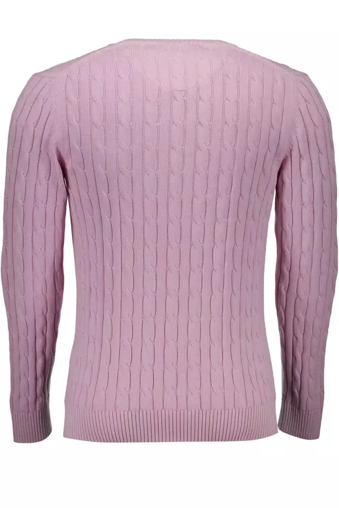 Gant Pink Cotton Men Sweater