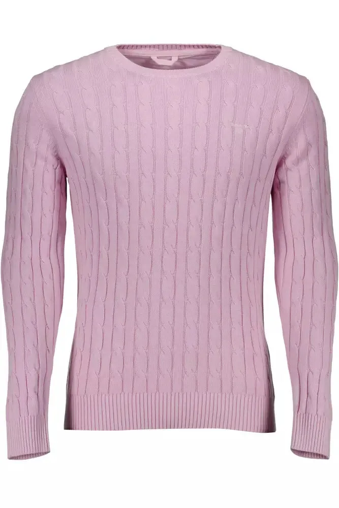 Gant Pink Cotton Men Sweater