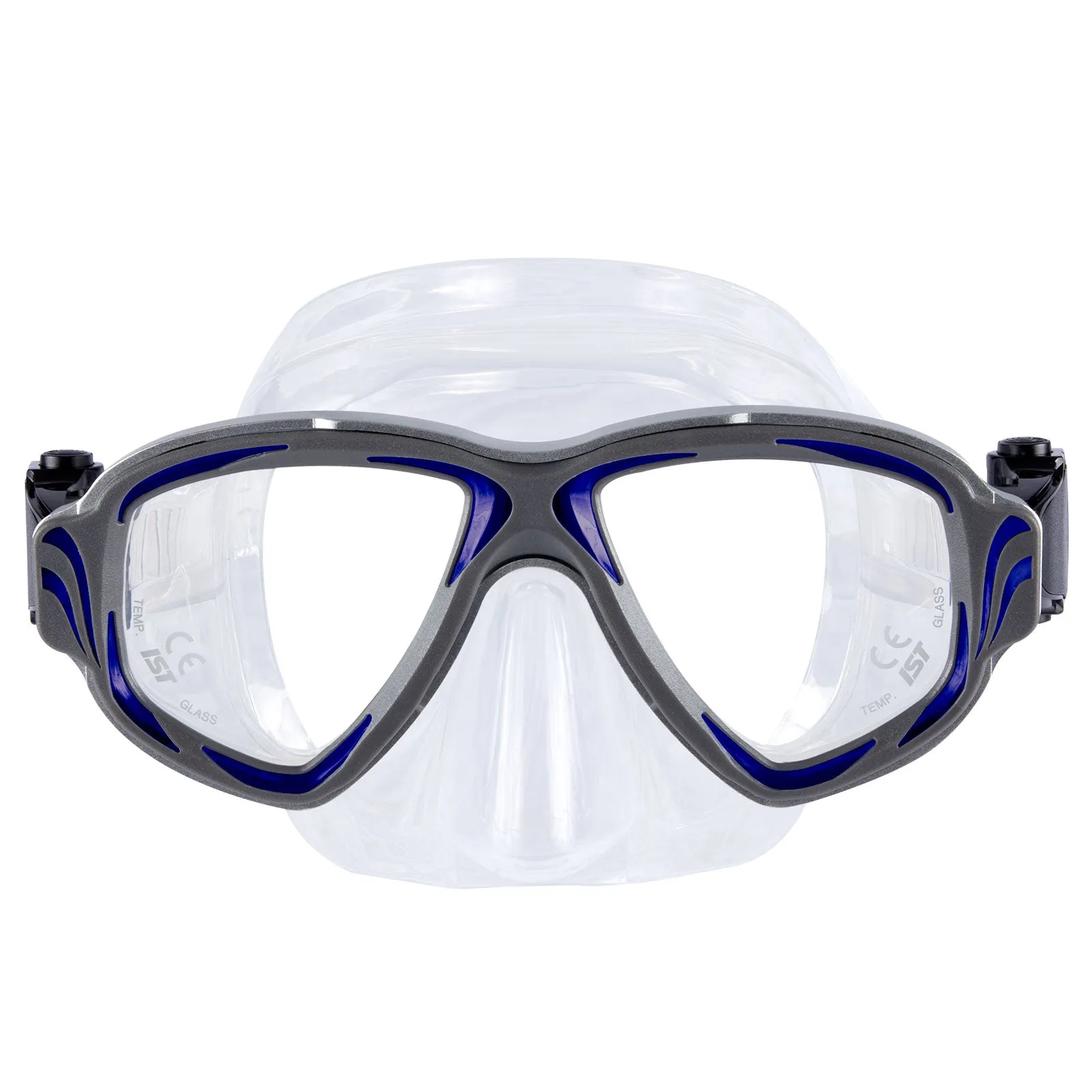 IST Synthesis Scuba Diving Mask with Flexible Auto-Adjust Buckles