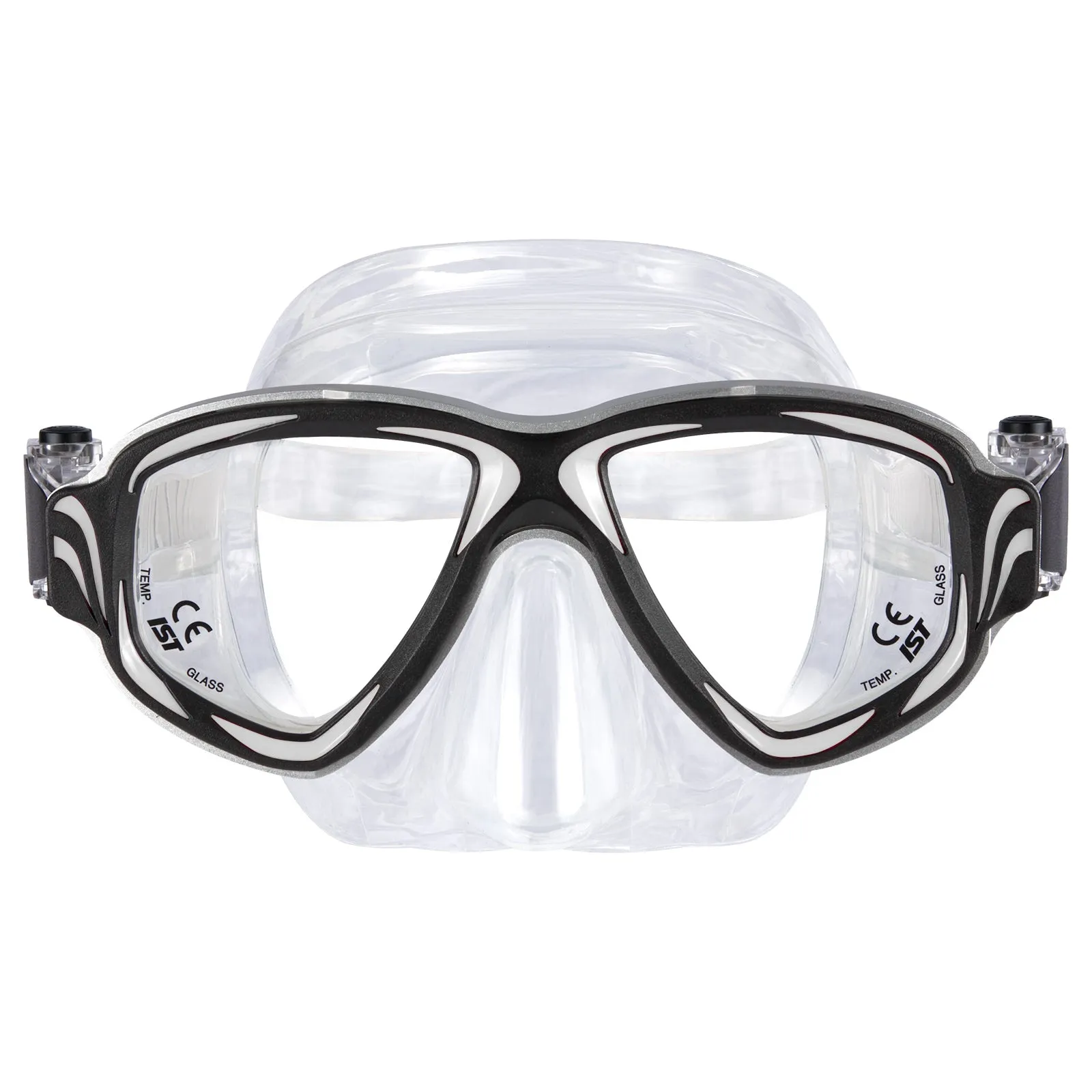 IST Synthesis Scuba Diving Mask with Flexible Auto-Adjust Buckles