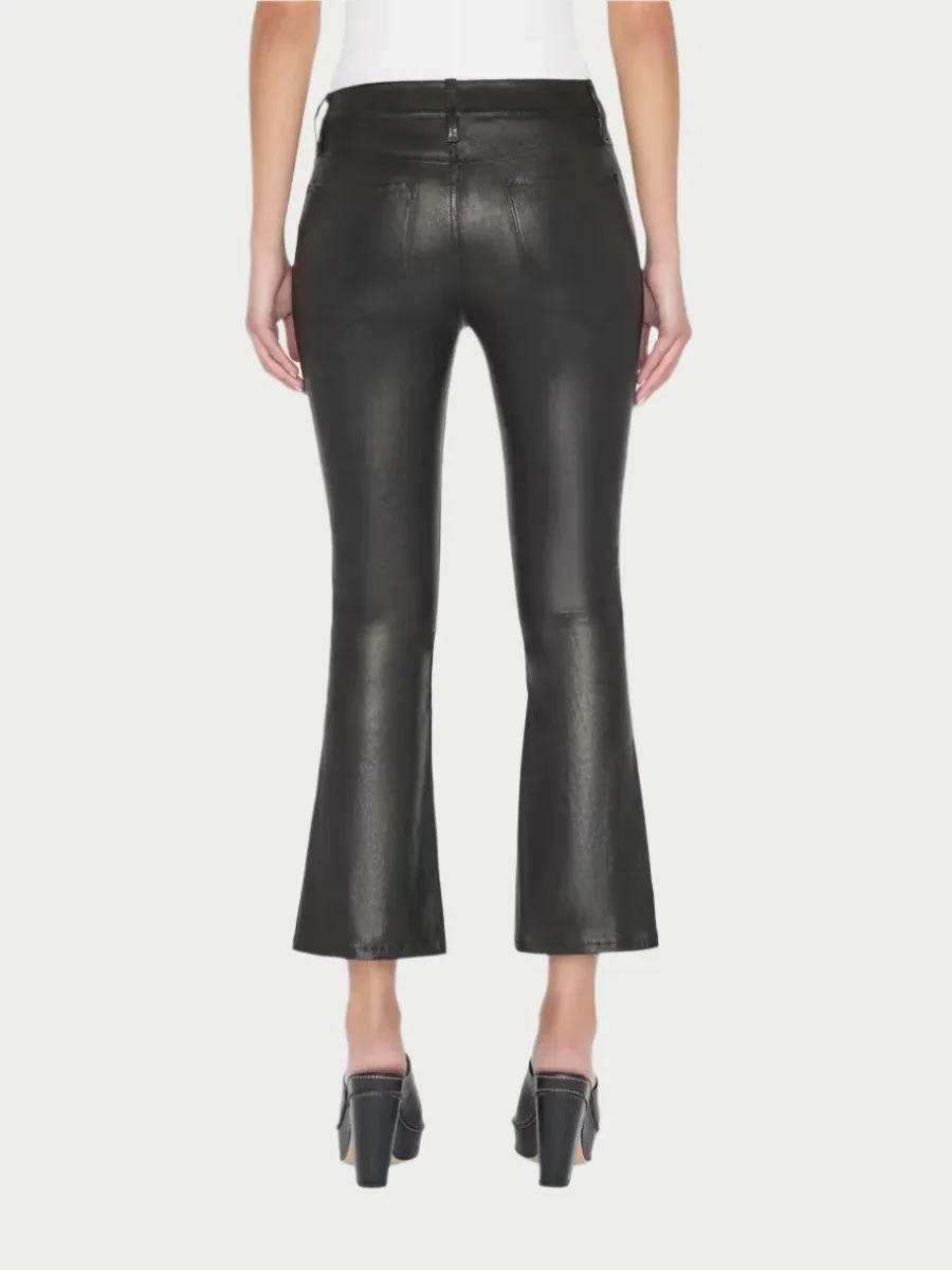 Le Crop Mini Boot Leather Pants