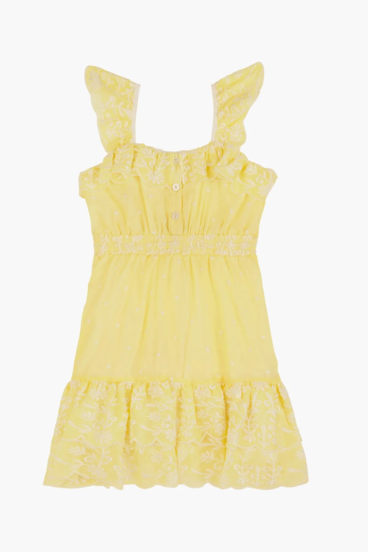 Marlo Rosie Girls Dress - Lemon