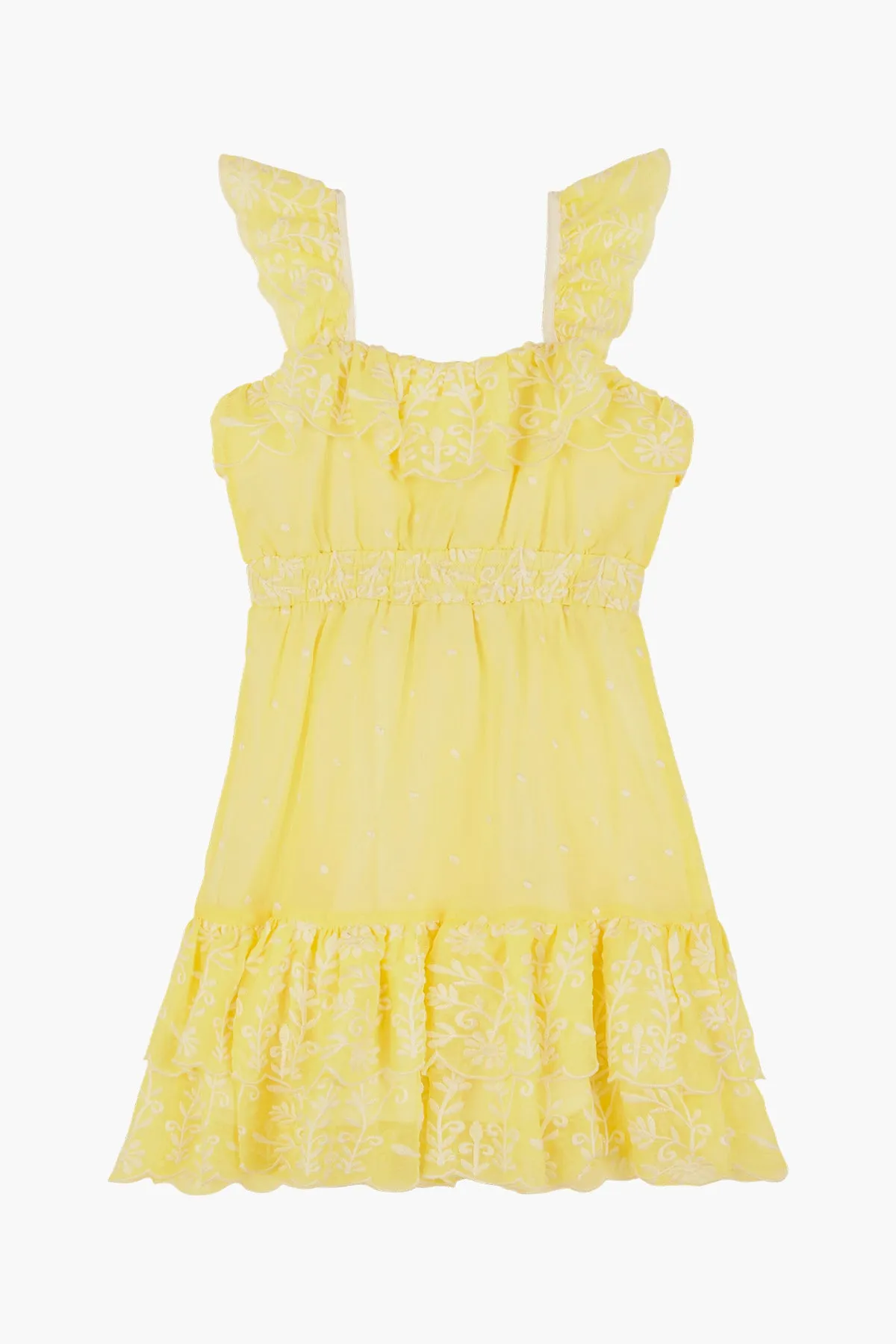 Marlo Rosie Girls Dress - Lemon