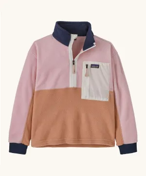 Patagonia Kids Microdini 1/2 Zip Fleece Top Terra Pink