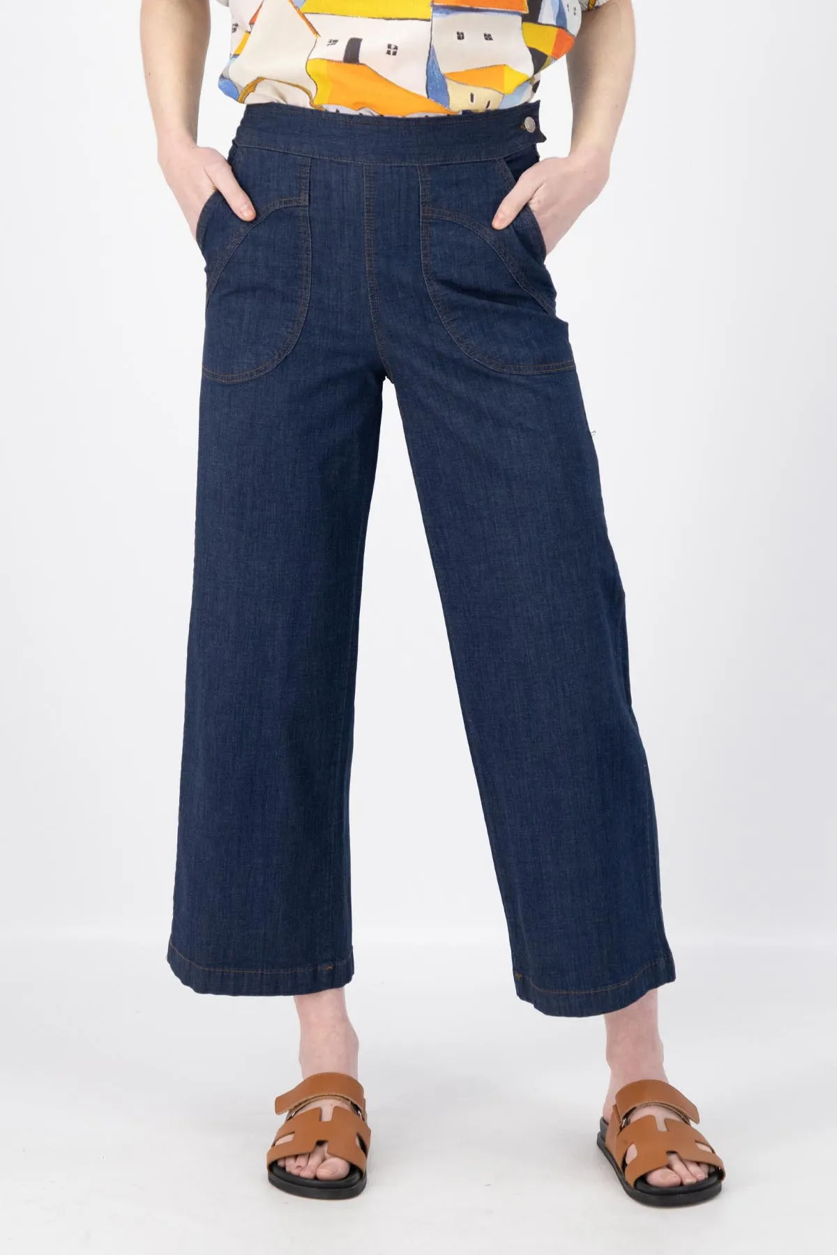 Peggy Ligera Pants Dark Wash in Summer Denim | Pre-Order