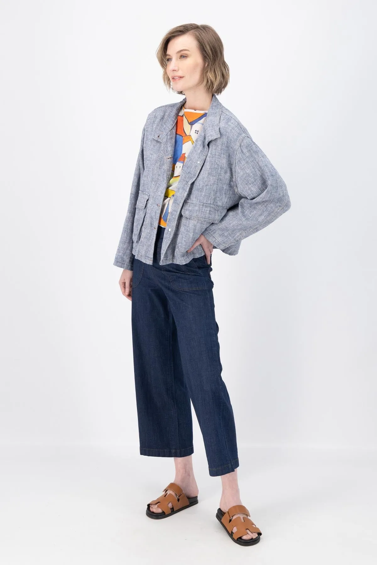 Peggy Ligera Pants Dark Wash in Summer Denim | Pre-Order