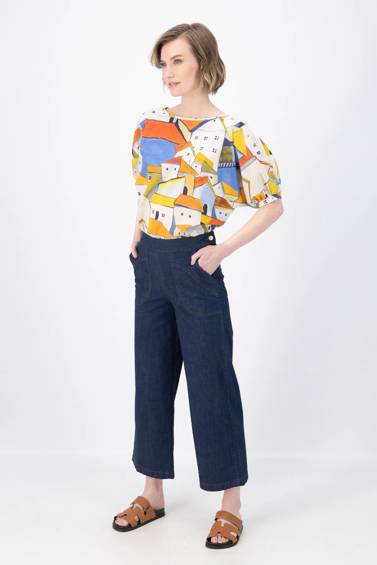 Peggy Ligera Pants Dark Wash in Summer Denim | Pre-Order