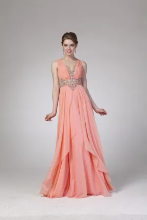 Pink Long Evening Dress