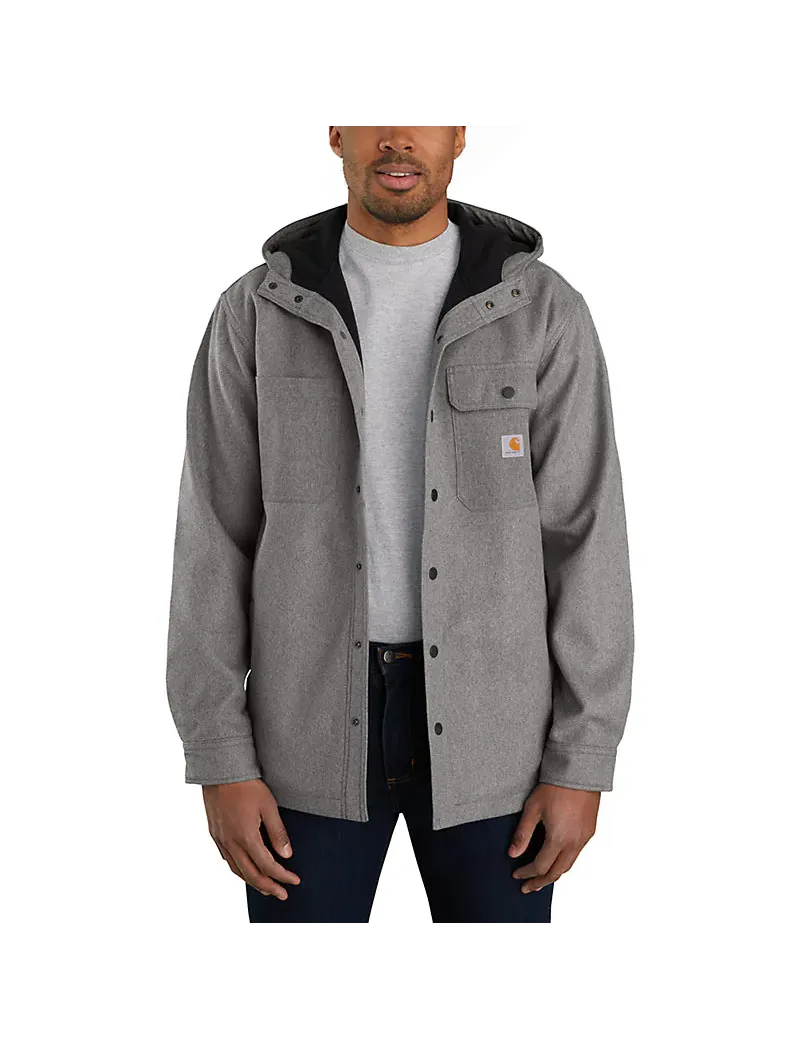 RAIN DEFENDER® RELAXED FIT HEAVYWEIGHT HOODED SHIRT JAC 105022