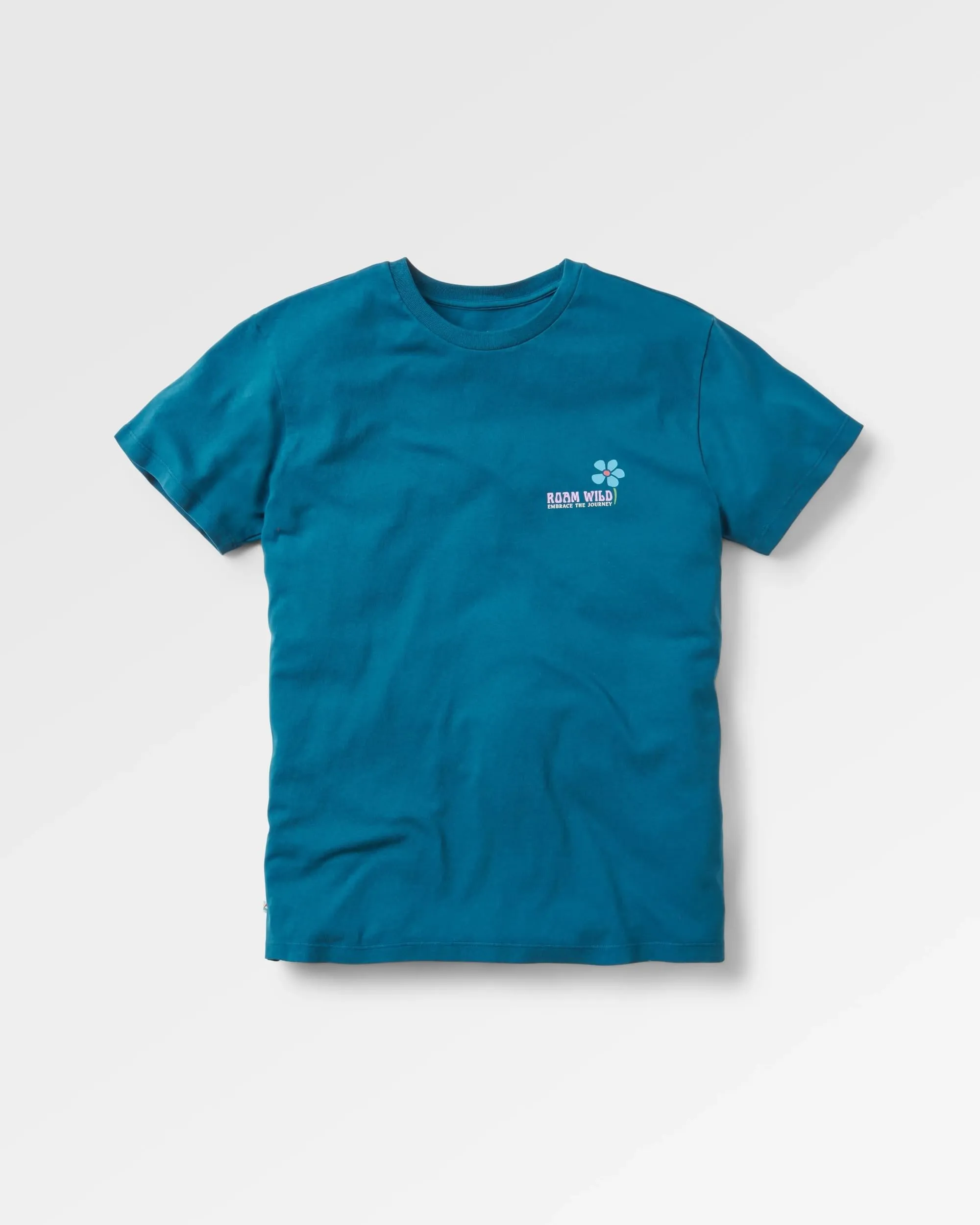 Roam Wild Recycled T-Shirt - Tidal Blue