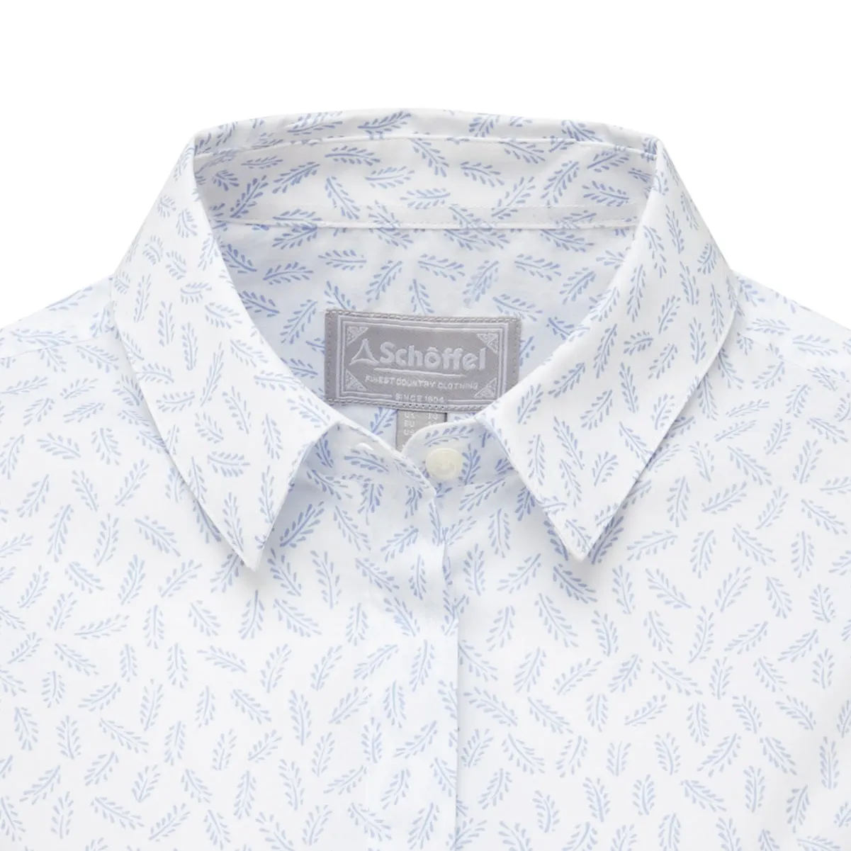 Schoffel Sunningdale Ladies Shirt - Blue Barley Print