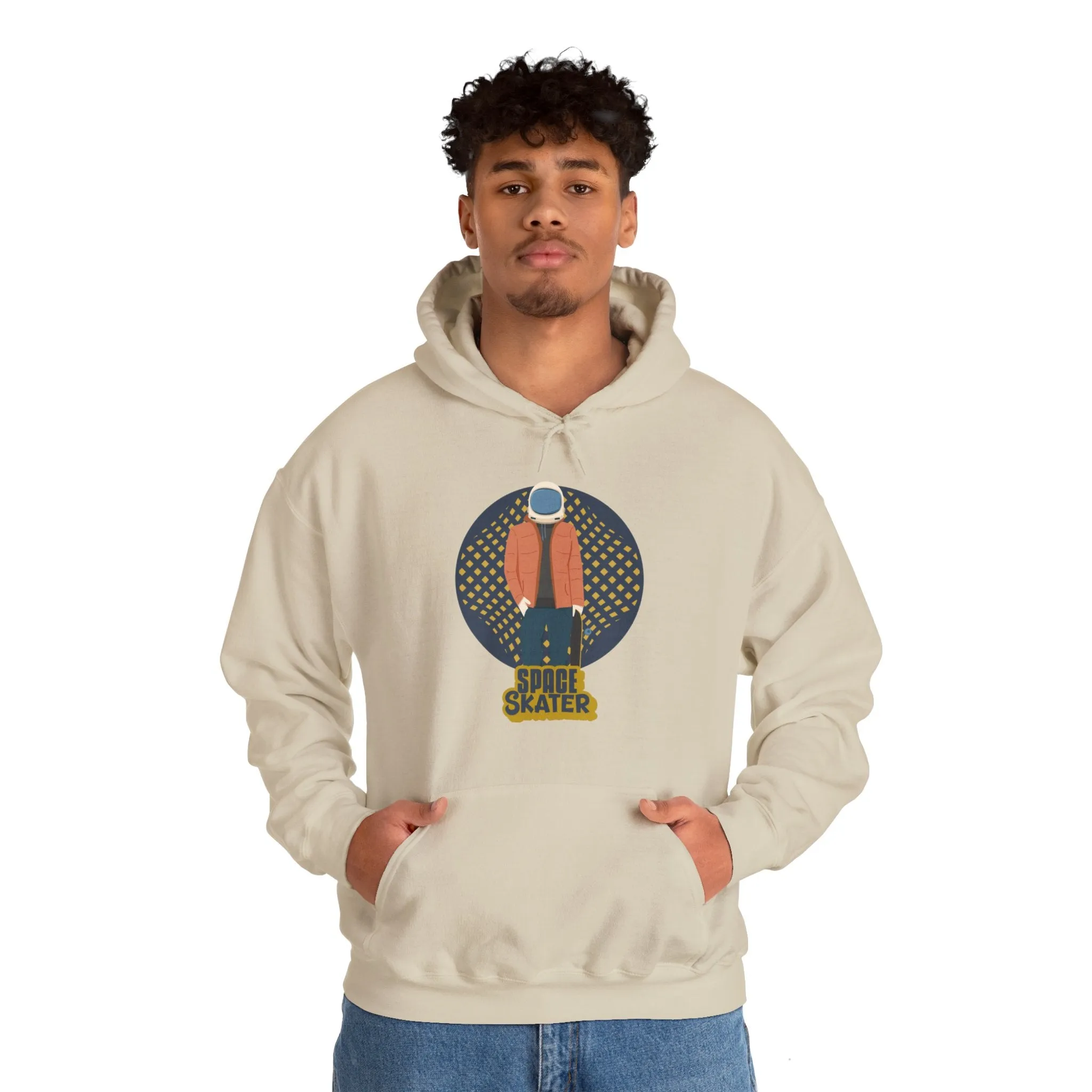 Space Skater Astronaut Sci-Fi Hoodie