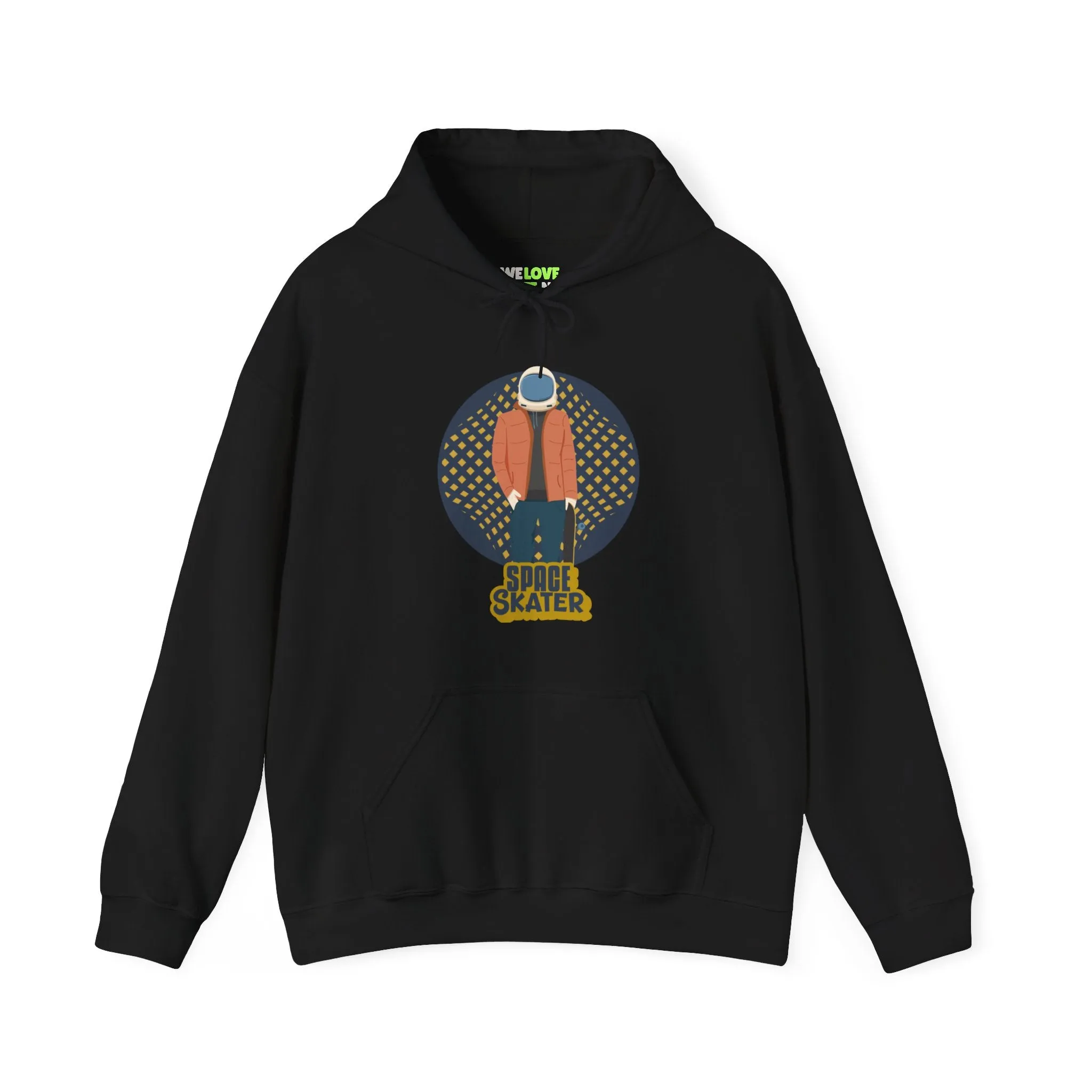 Space Skater Astronaut Sci-Fi Hoodie