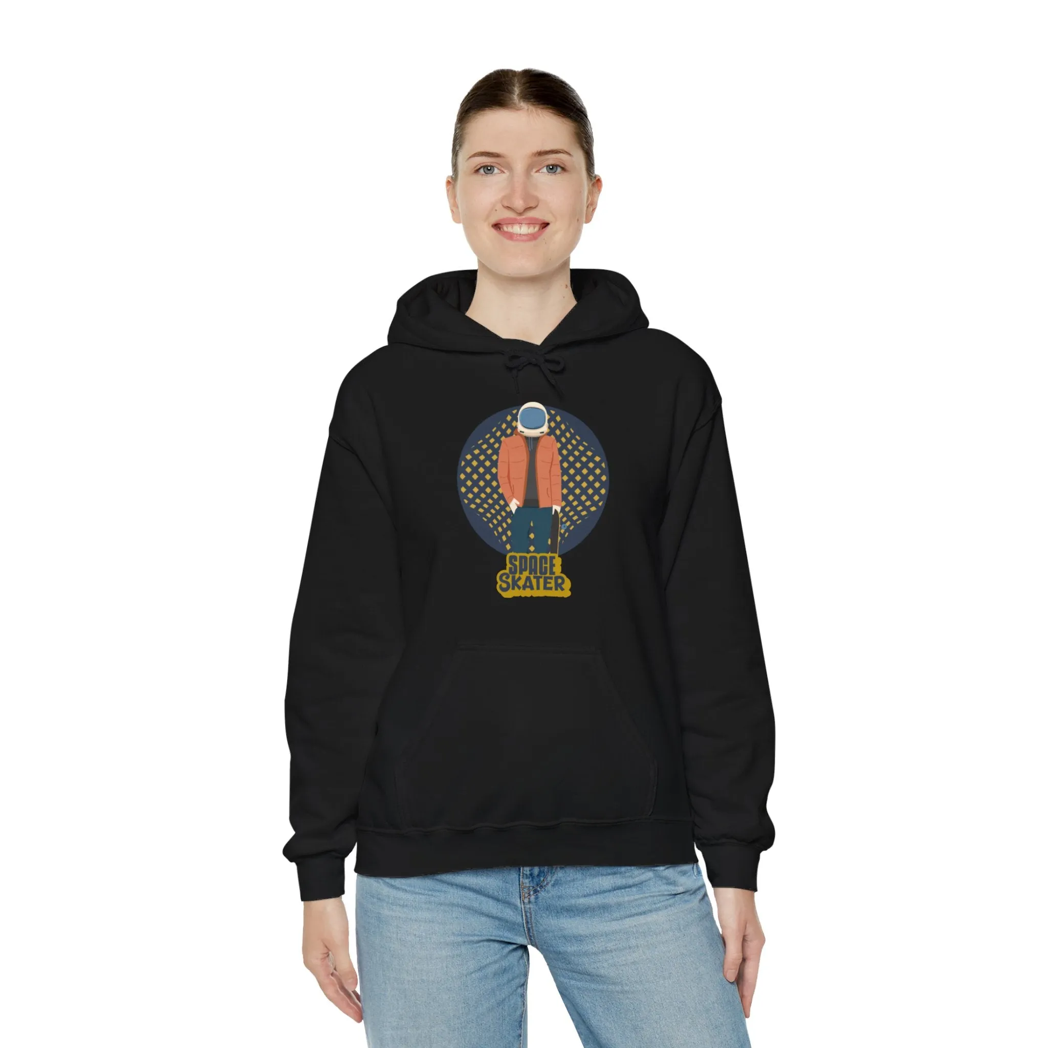 Space Skater Astronaut Sci-Fi Hoodie