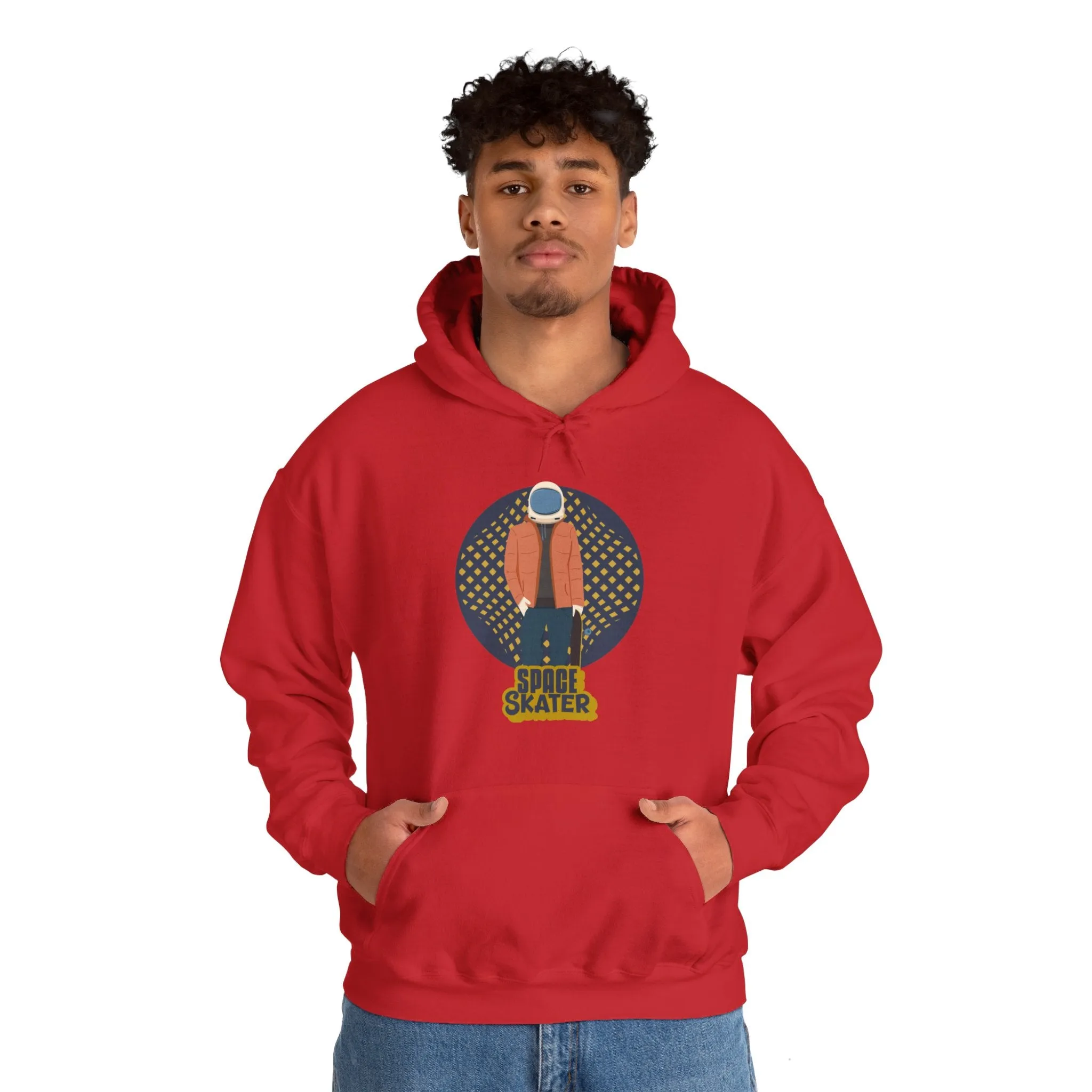 Space Skater Astronaut Sci-Fi Hoodie