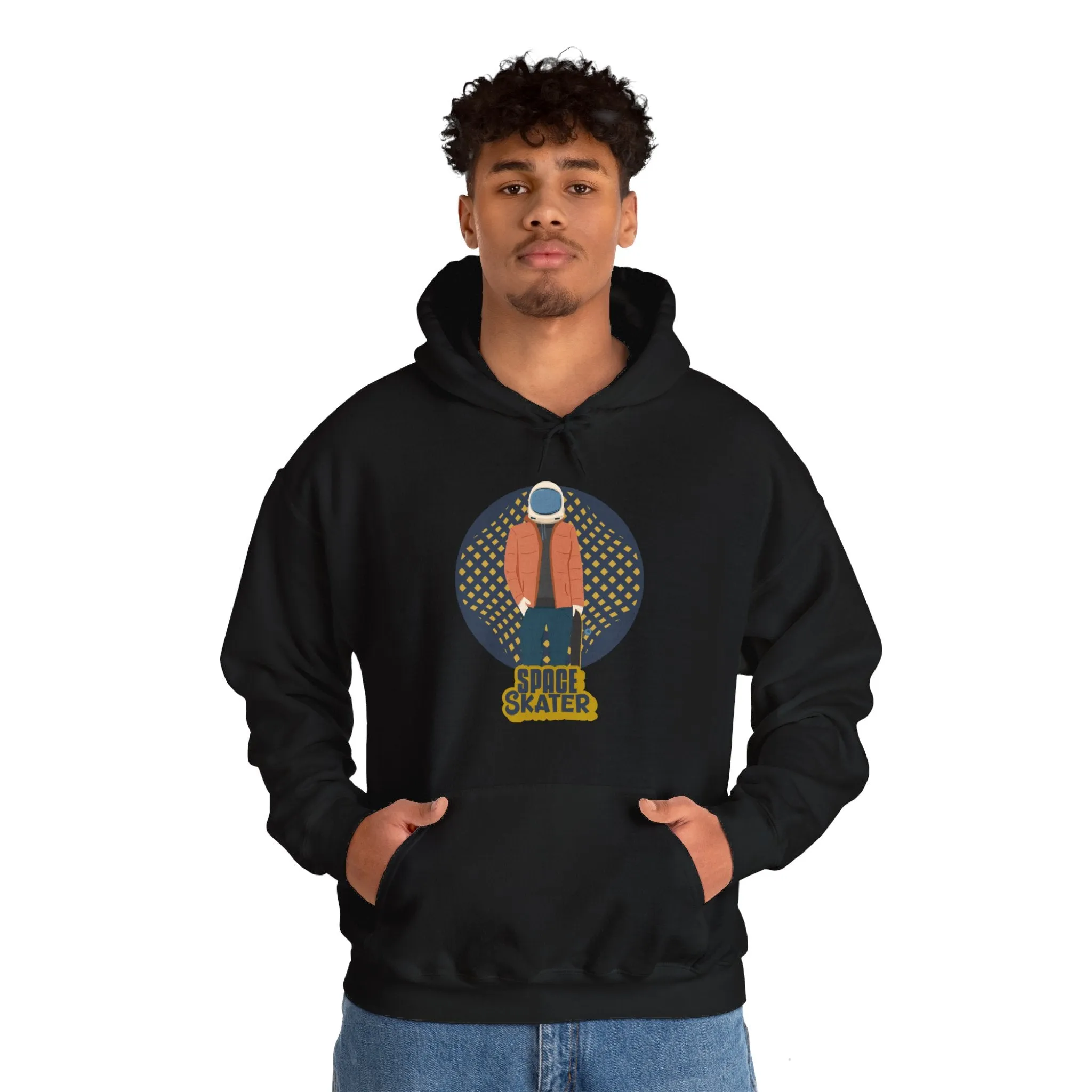 Space Skater Astronaut Sci-Fi Hoodie