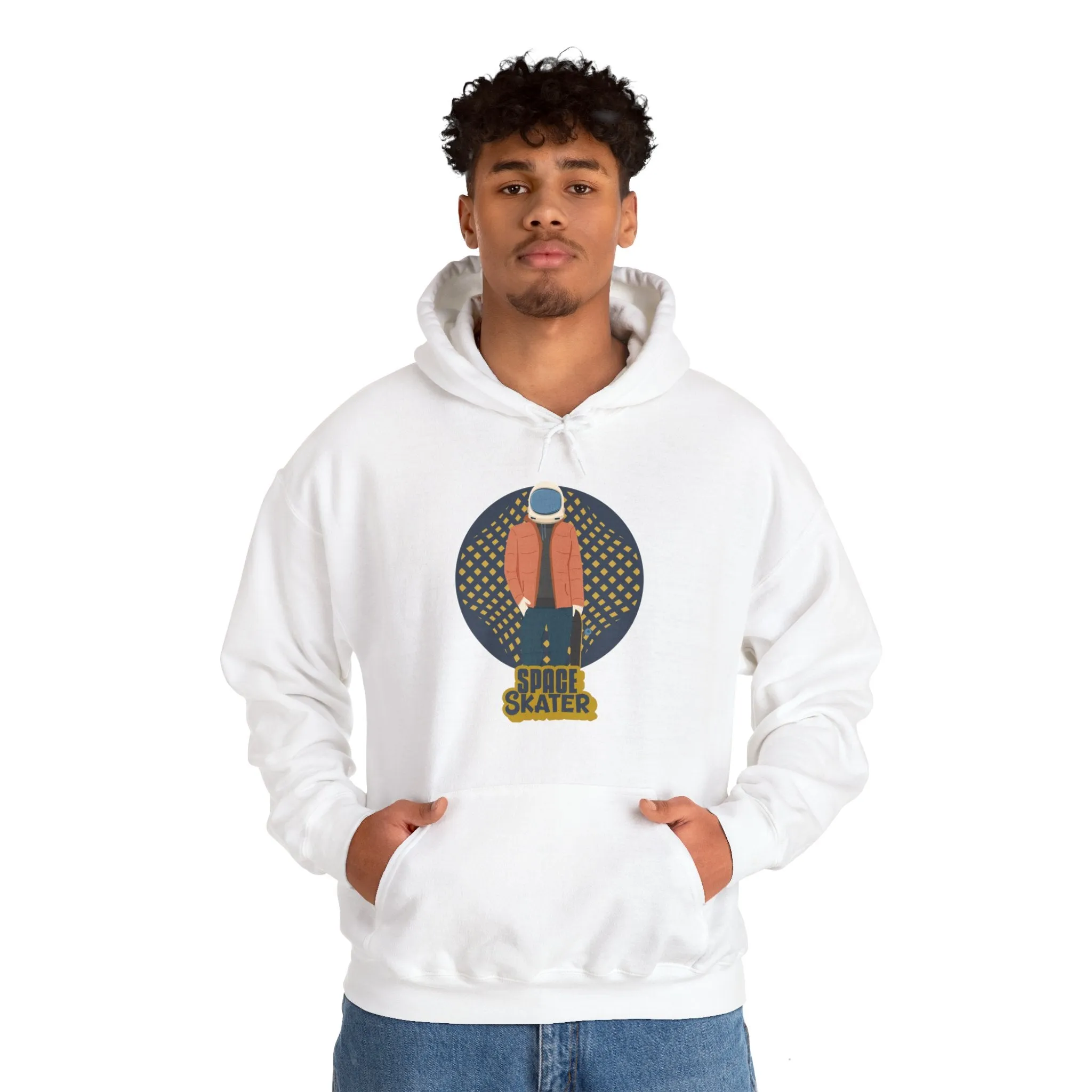 Space Skater Astronaut Sci-Fi Hoodie