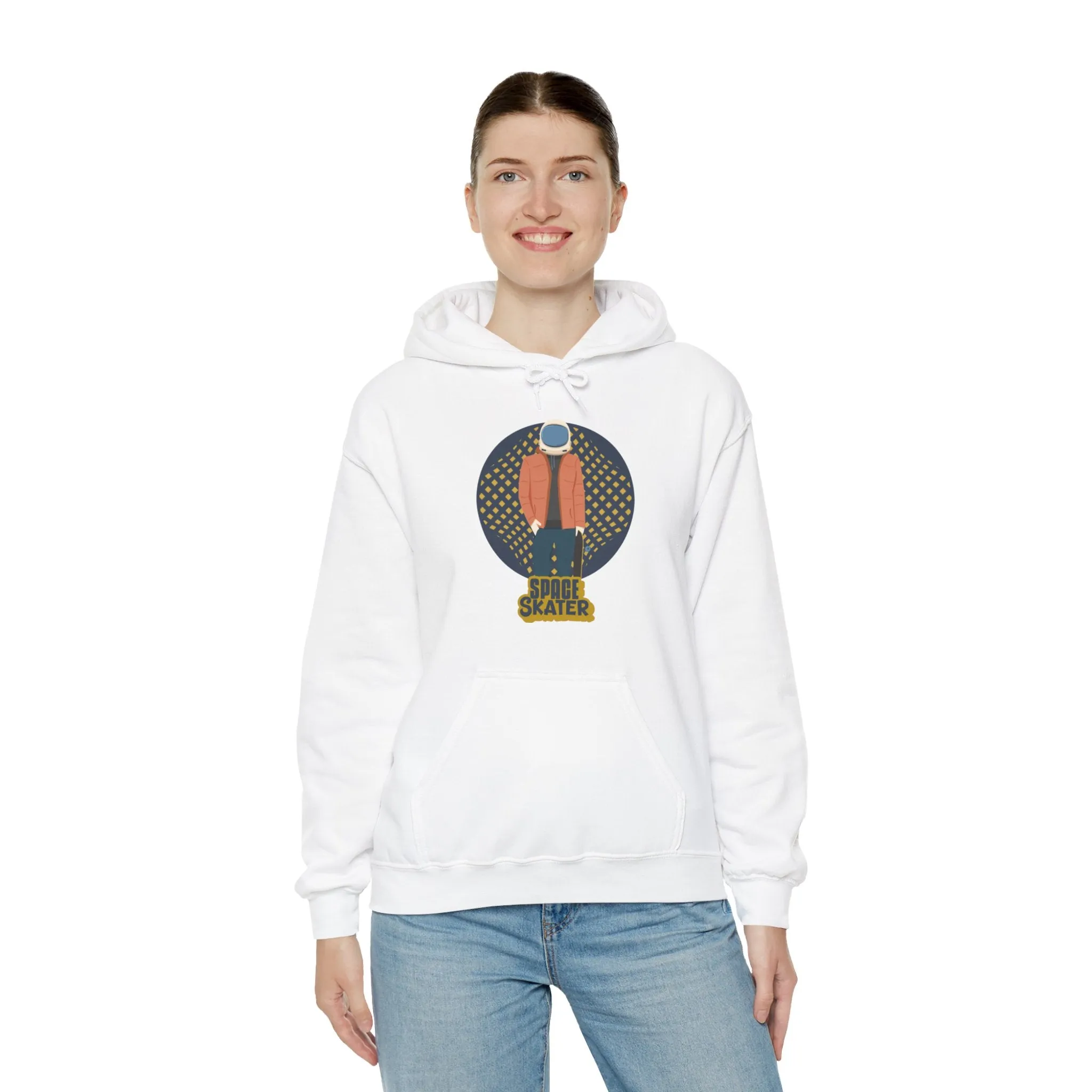 Space Skater Astronaut Sci-Fi Hoodie